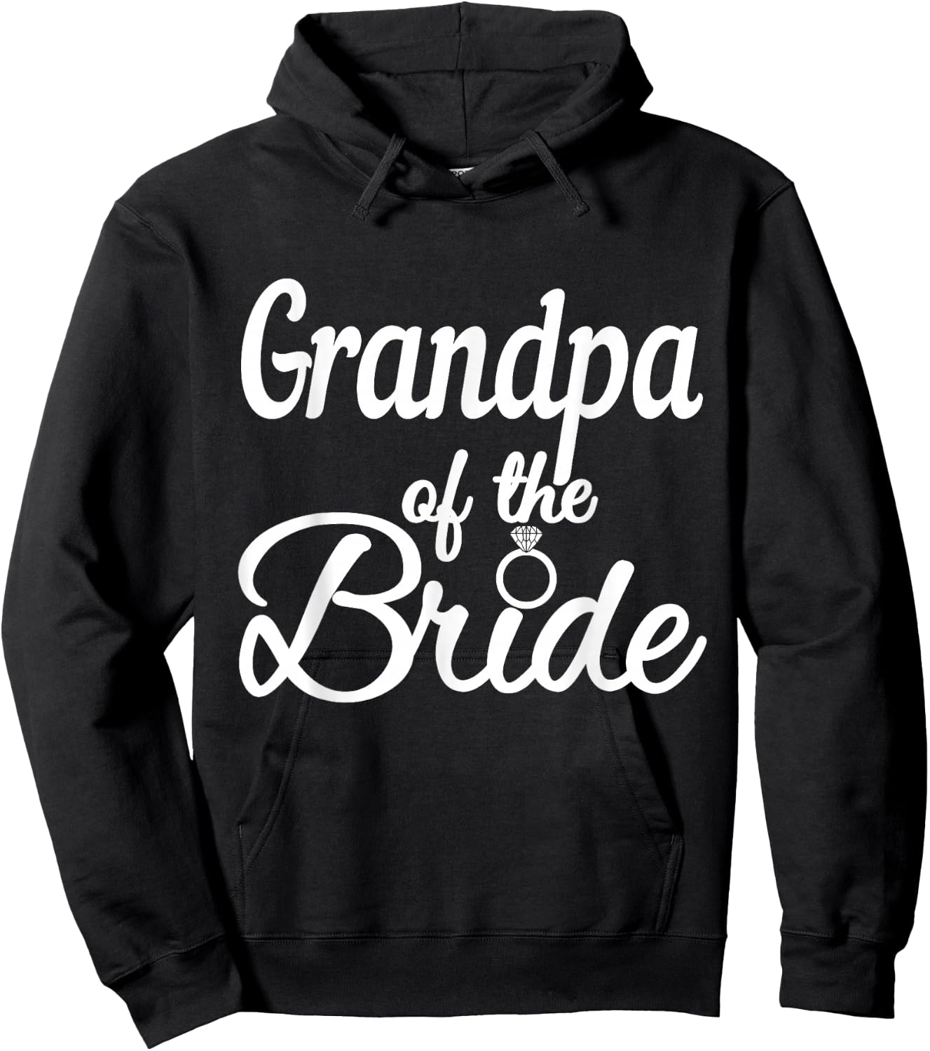 Grandpa Of The Bride, Wedding Bridal Party, Grandfather Hoodie - Hoodie | Black