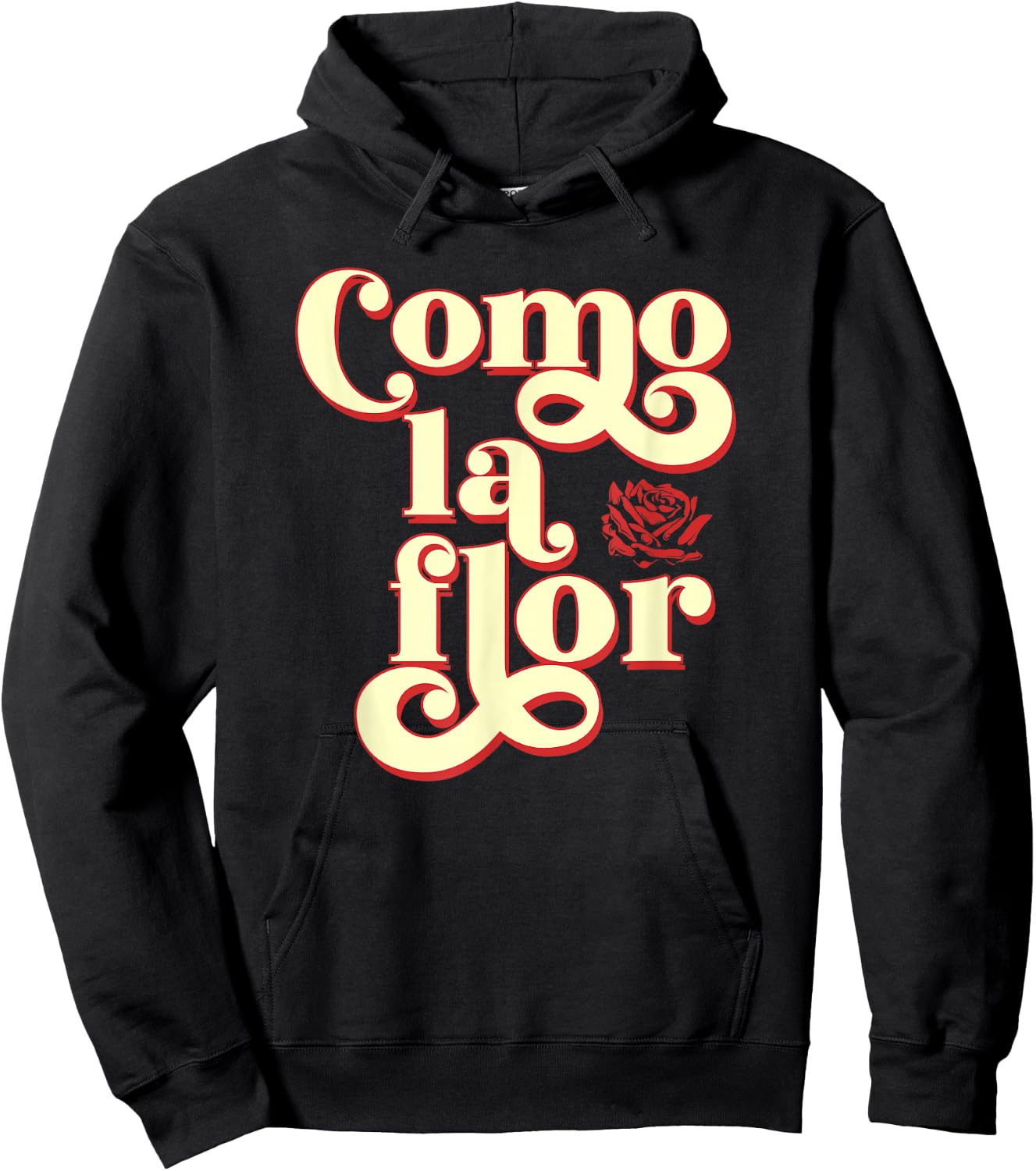 Cinco de Mayo Style Como La Flor Cumbia Black Modern Classic -Adults Hoodie - Hoodie | Black