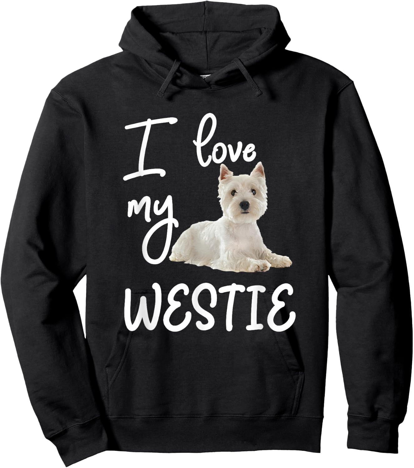 West Highland Terrier, I Love My Westie Hoodie - Hoodie | Black
