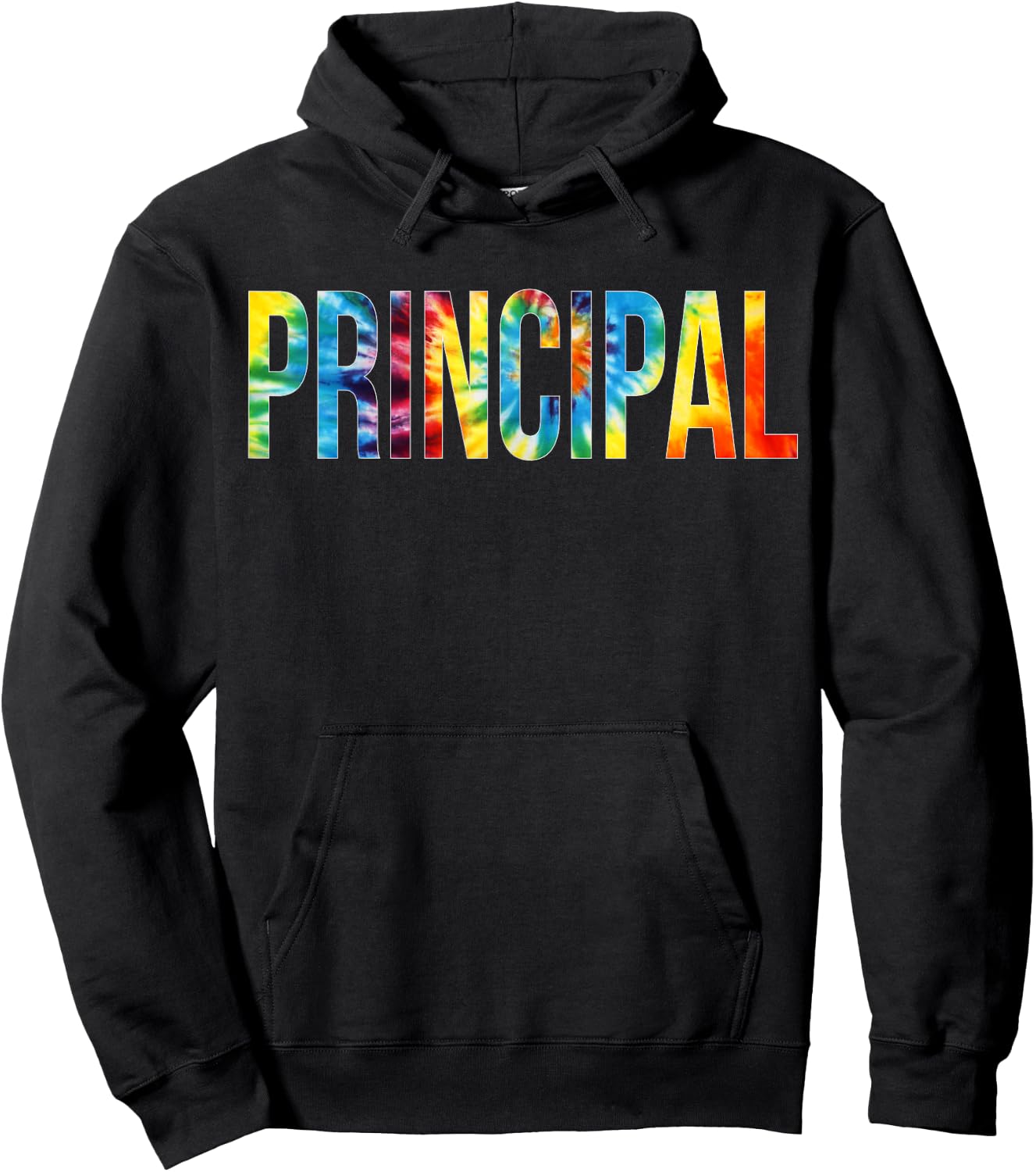 Principal Tie Dye Appreciation Day Hello Back To School Hoodie - Hoodie | Black
