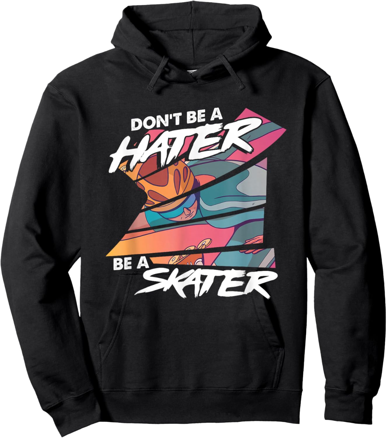 Skate Skating Skater Hater Blades Inline Rollerblades Gift Hoodie - Hoodie | Black
