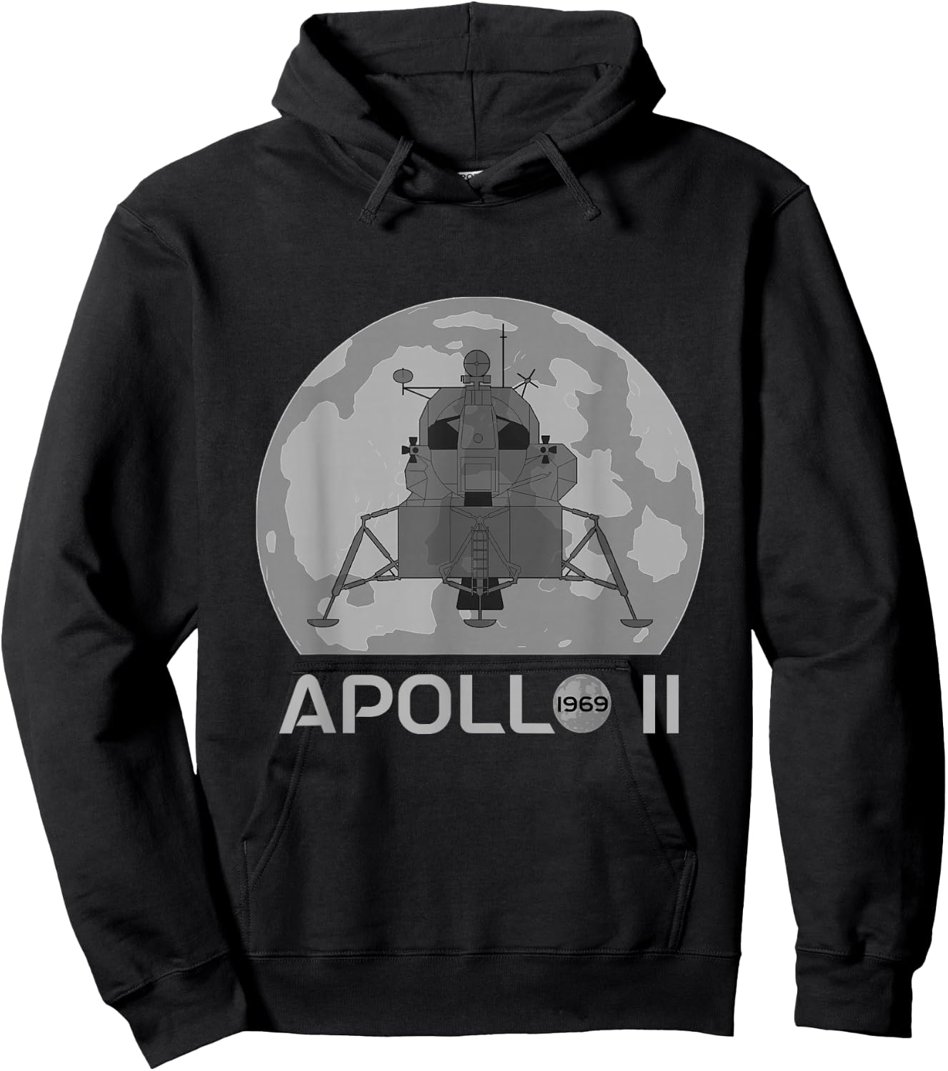 Apollo 1969 Lunar Module Apollo 11 Moon Landing Hoodie - Hoodie | Black