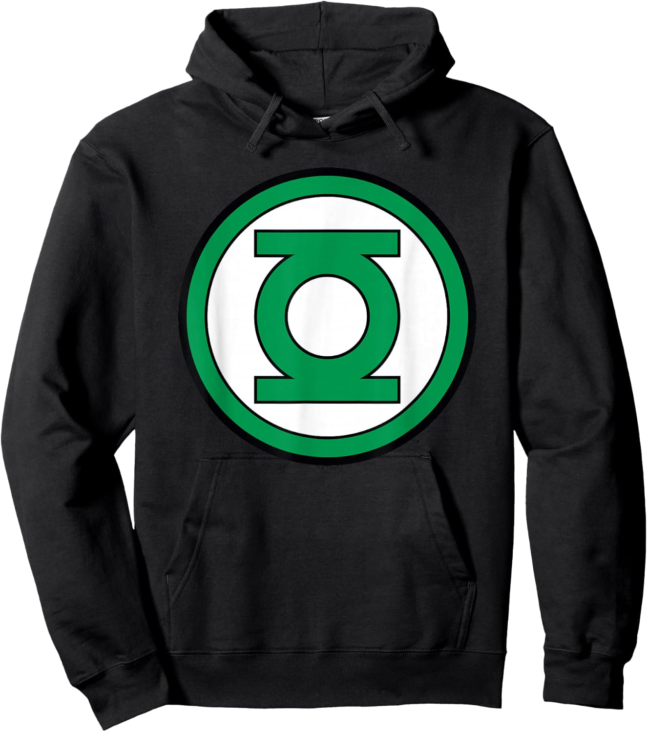 Green Lantern Large Logo Hoodie - Hoodie | Black