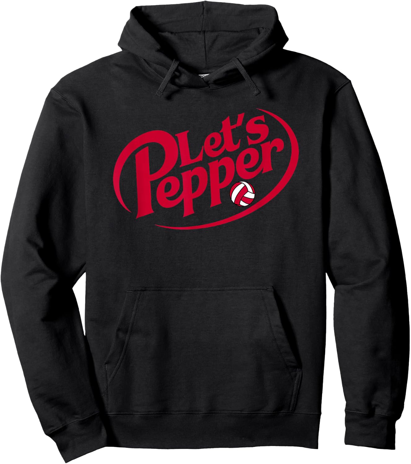 Funny Girls Volleyball Let's Pepper Practice Term Great Hoodie - Hoodie | Black