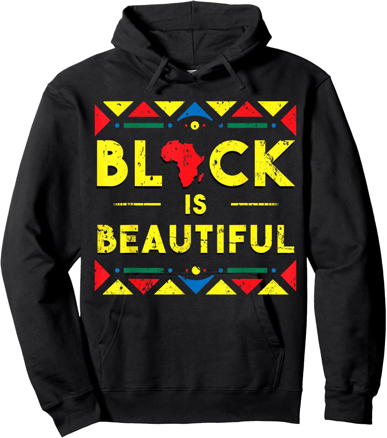 Black History Shirt Black is Beautiful African Colour Gift Hoodie - Hoodie | Black