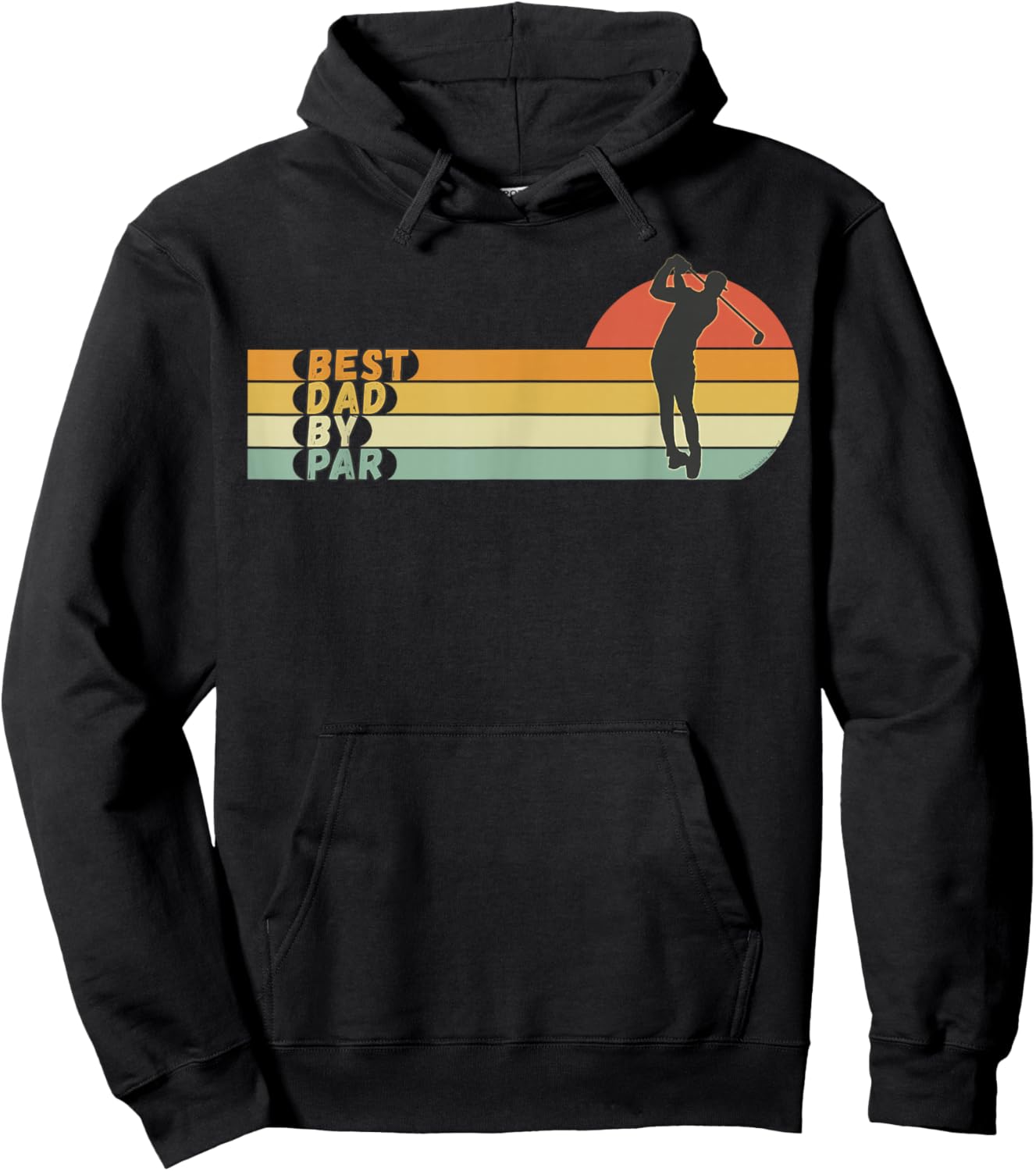 Golf - Best Dad By Par - Father's Day Golf Hoodie - Hoodie | Black