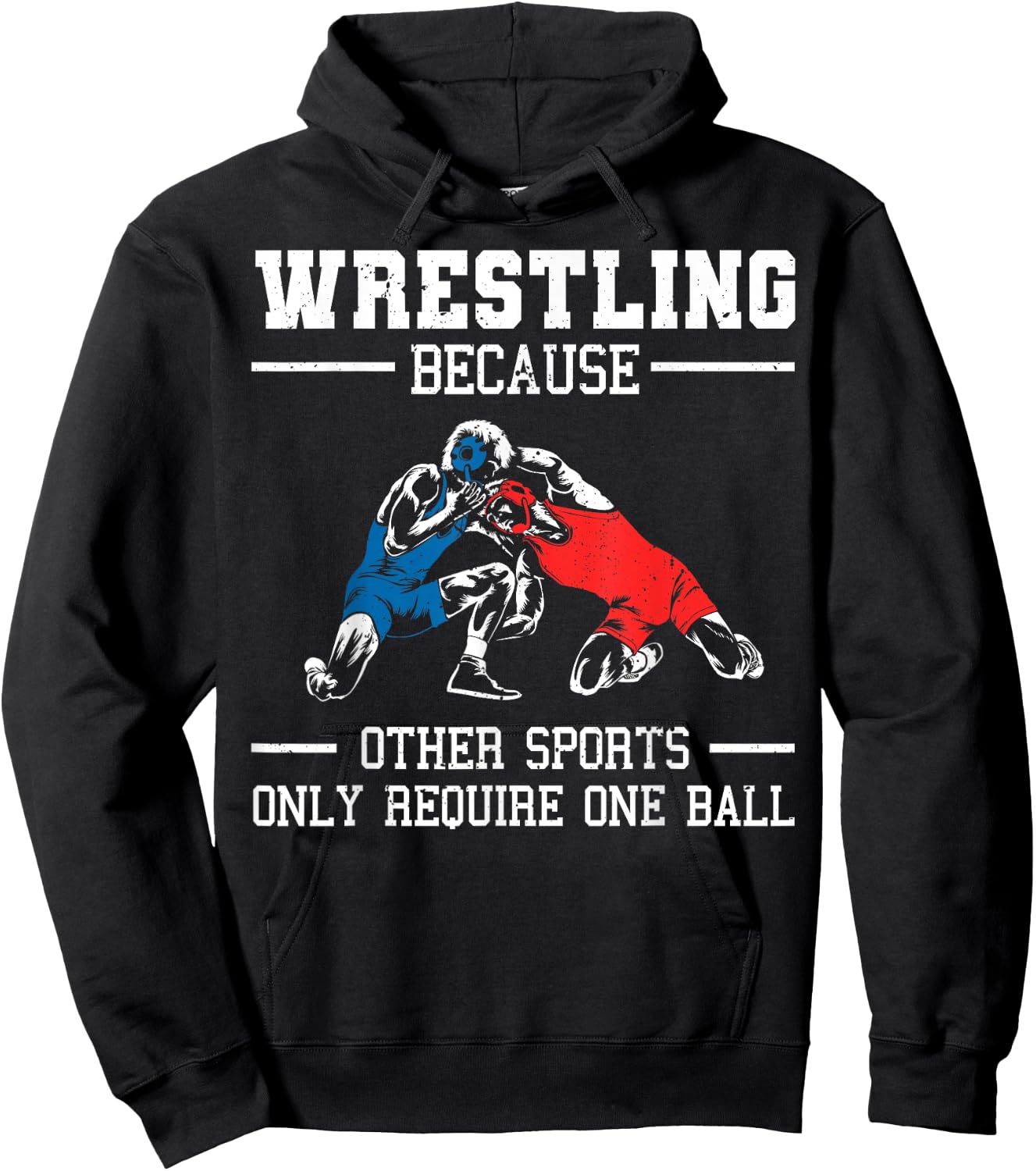 Funny Wrestling Design For Kids Men Women Wrestle Athletes Hoodie - Hoodie | Black