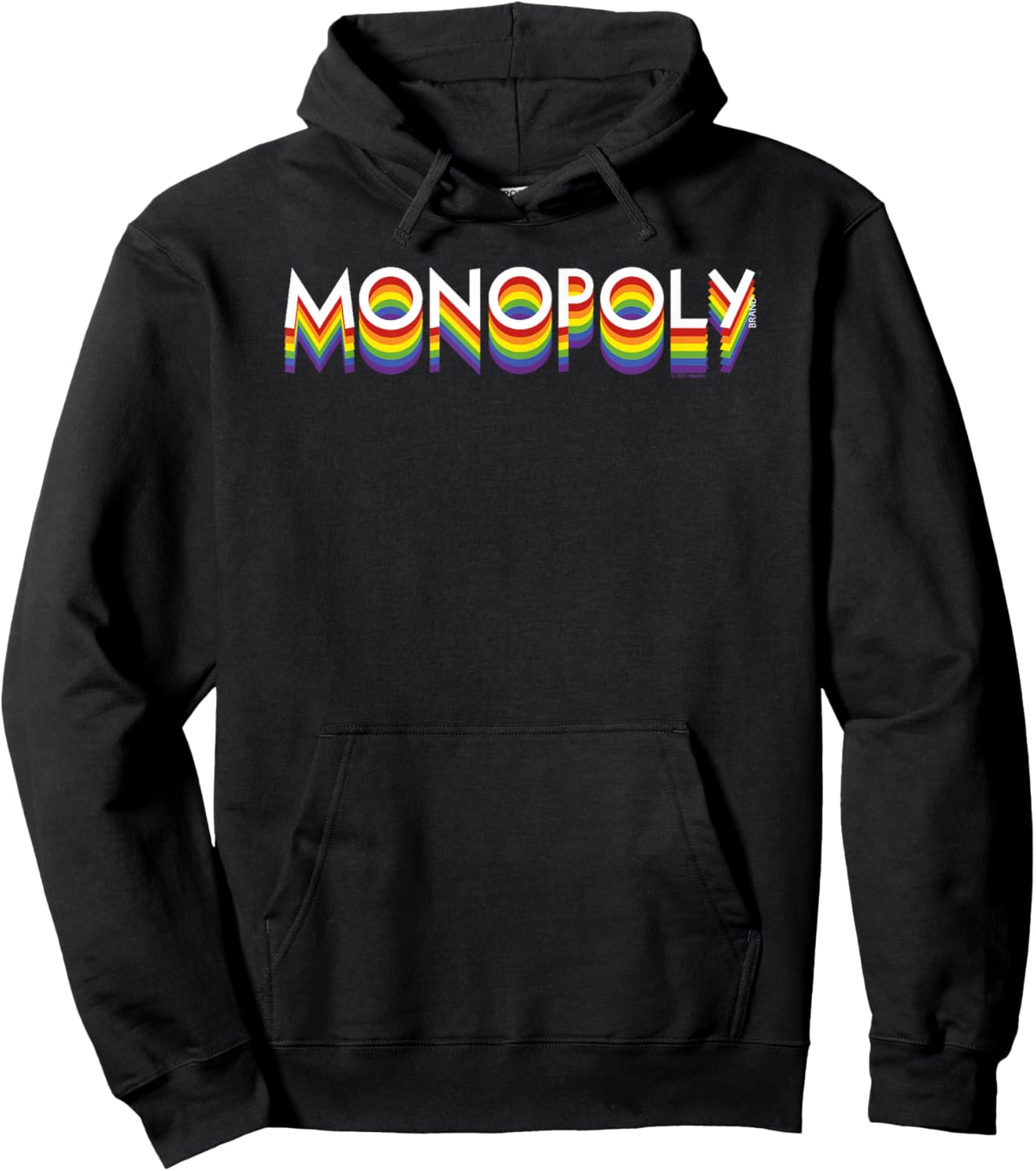 Monopoly Rainbow Stack Logo Hoodie - Hoodie | Black