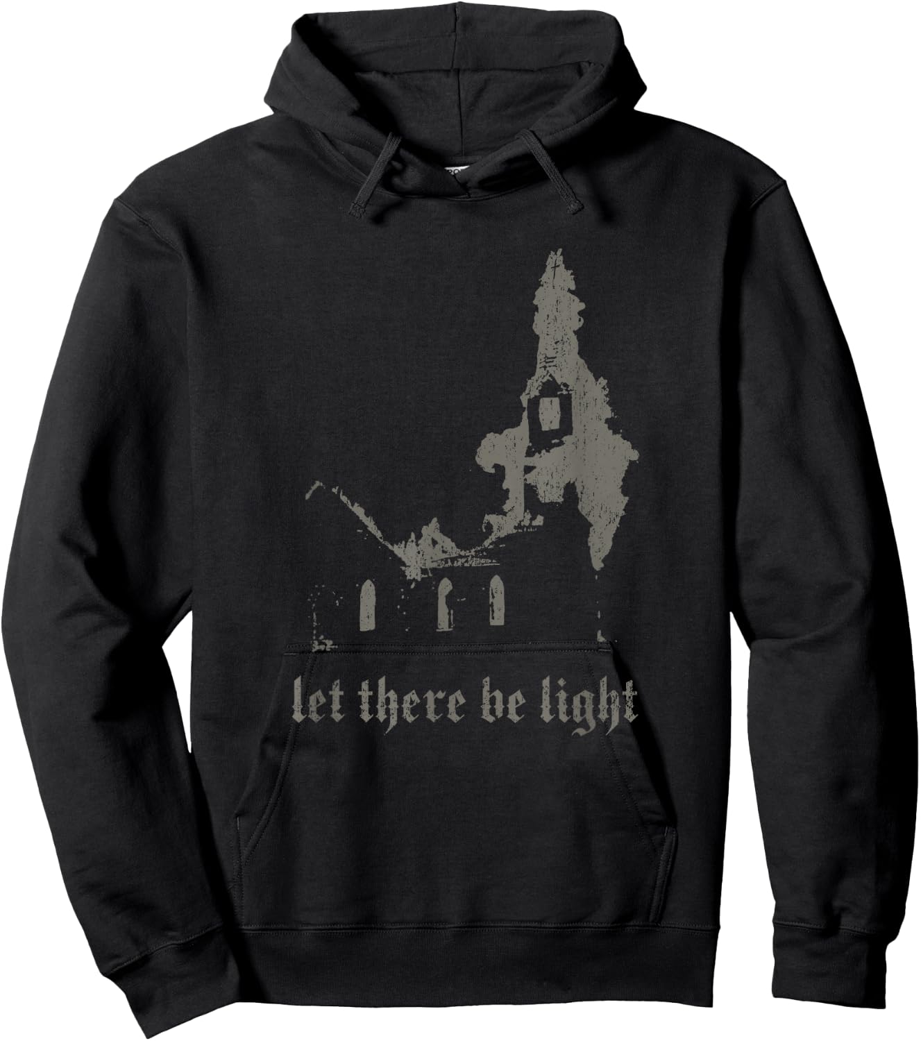 Occult Devil Satan Burning Church Death Antichrist Baphomet Hoodie - Hoodie | Black