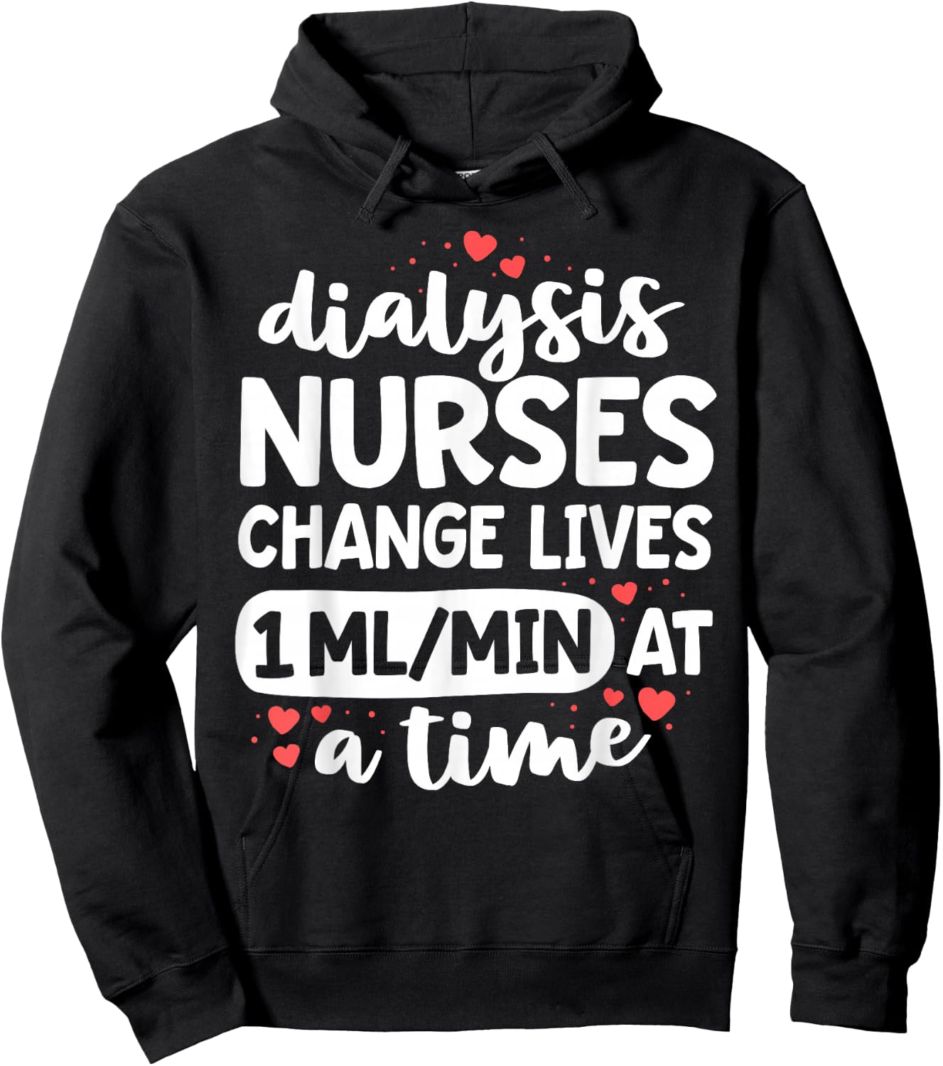 Nephrology Nursing Dialysis Nurse Gifts Kidney RN Hoodie - Hoodie | Black