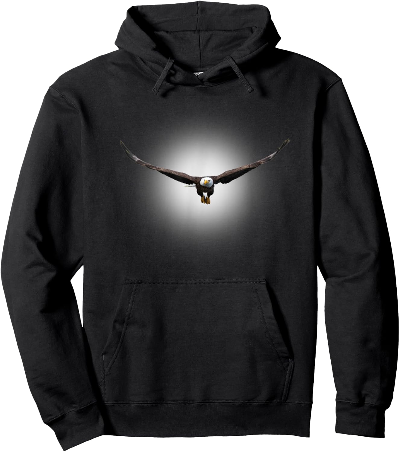 Cool Flying Bald Eagle Bird Animal Soaring in the Sky Eagle Hoodie - Hoodie | Black