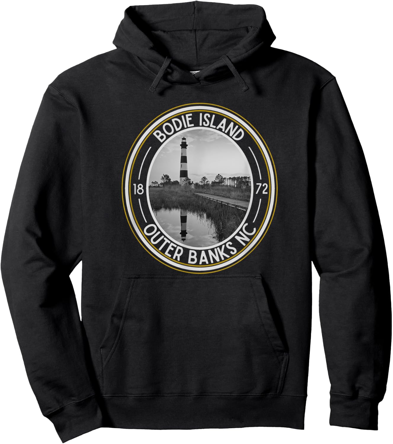 Bodie Island Light House, North Carolina Hoodie - Hoodie | Black