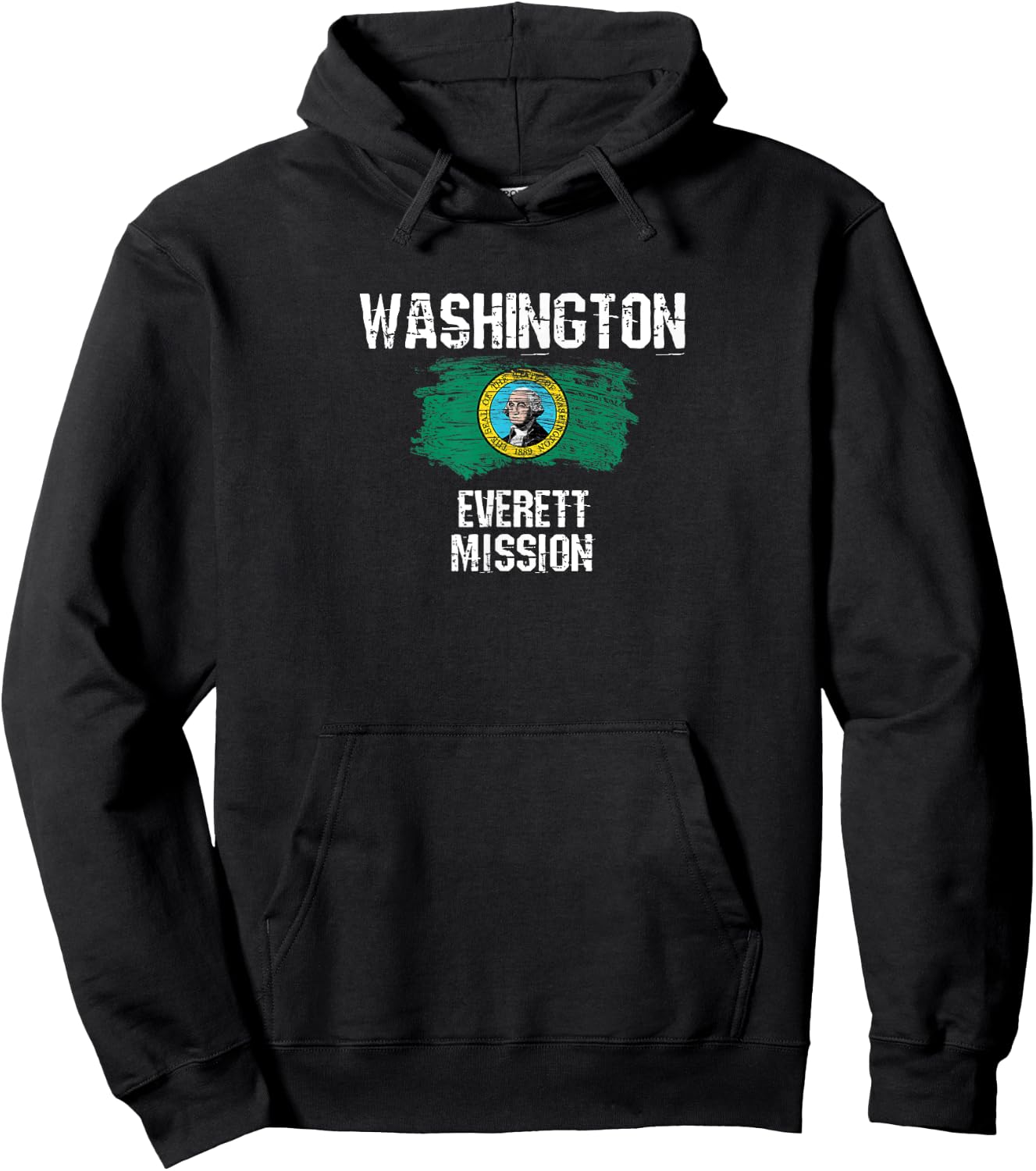 Washington Everett Mission Hoodie - Hoodie | Black