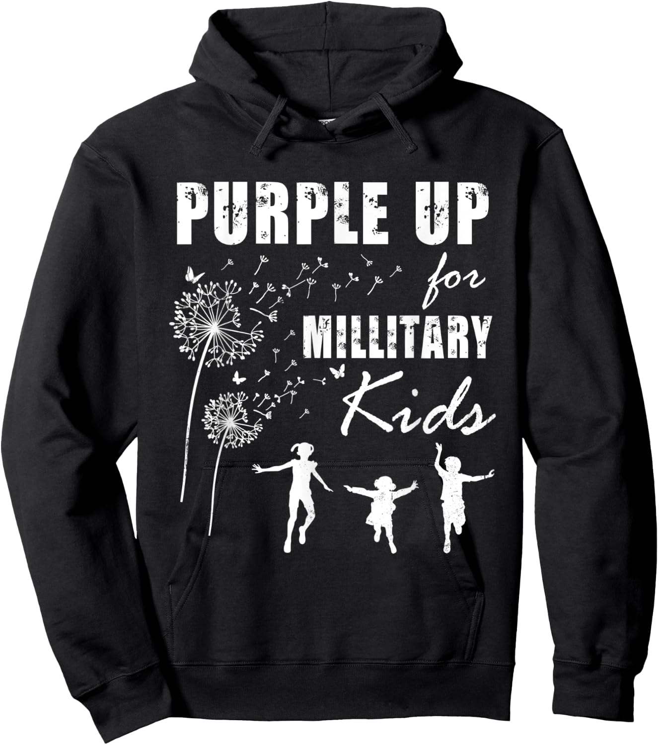 Purple Up for Military Kids Month of the Military Child Hoodie - Hoodie | Black