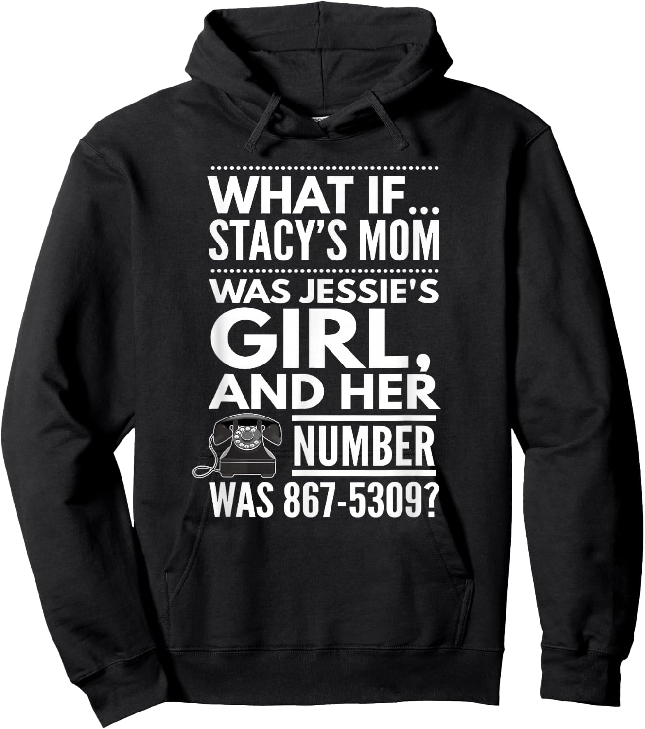 What If... Stacy's Mom Was Jessie's Girl, And..., By Yoray Hoodie - Hoodie | Black