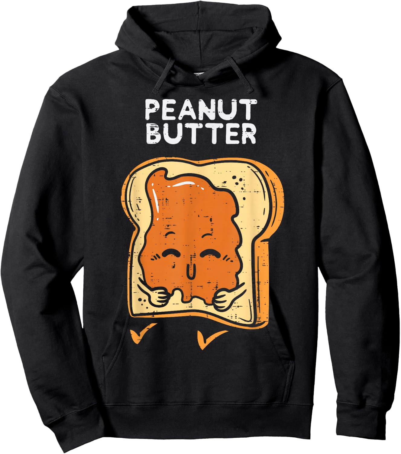 Peanut Butter Toast Matching Halloween Couples Him And Her Hoodie - Hoodie | Black