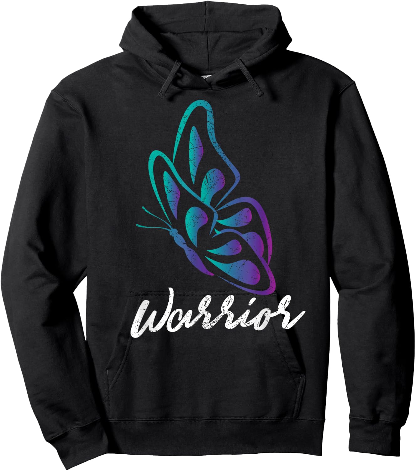 Butterfly Warrior - Suicide Prevention Awareness Hoodie - Hoodie | Black