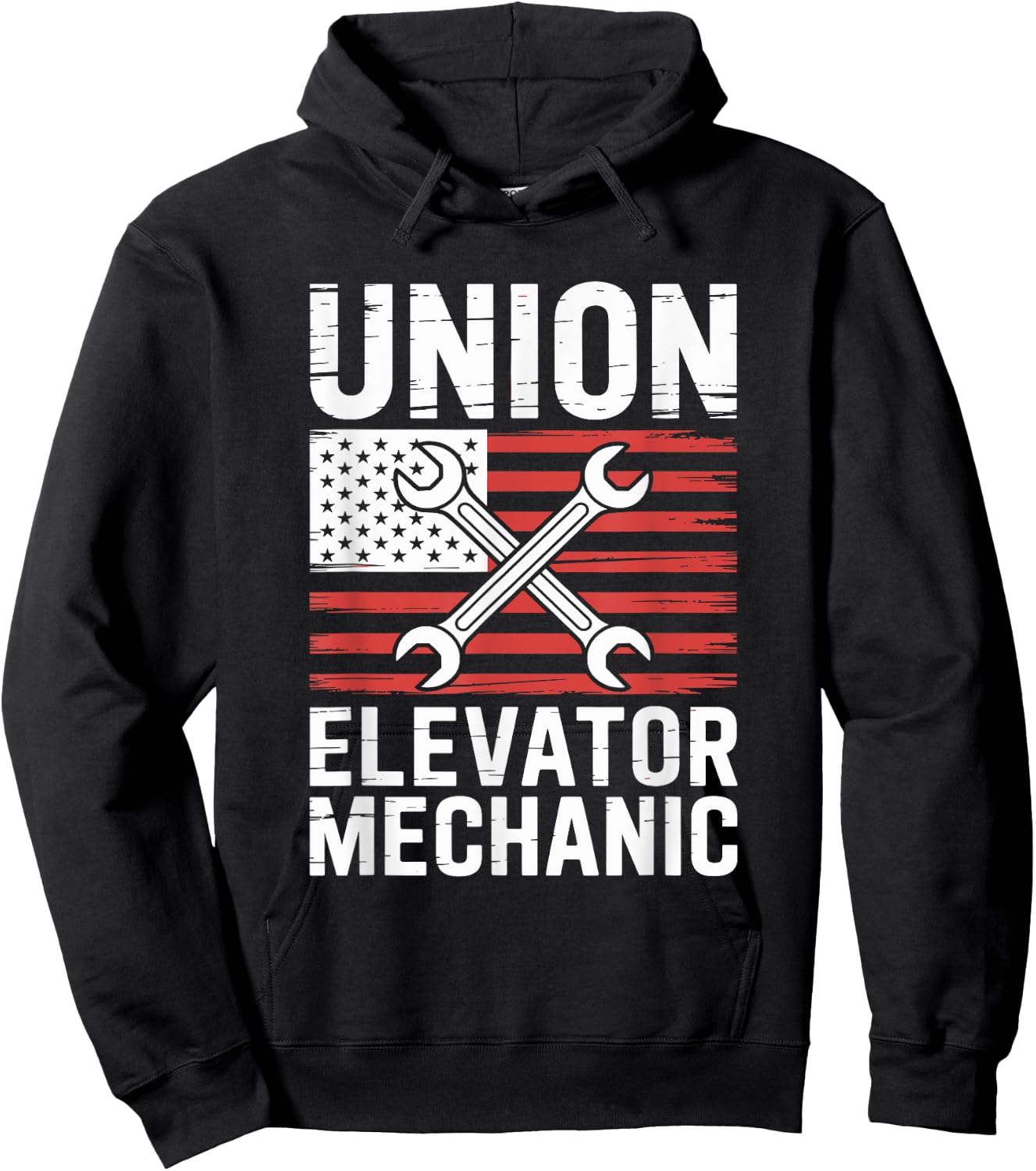 Elevator Technician Union Elevator Mechanic Hoodie - Hoodie | Black