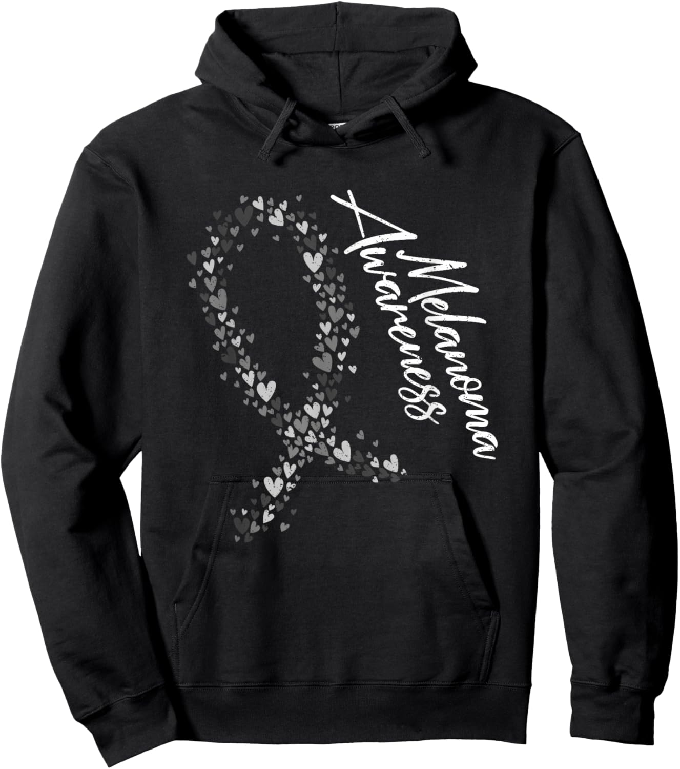 Melanoma Fighter Women Gift Skin Cancer Awareness Hoodie - Hoodie | Black