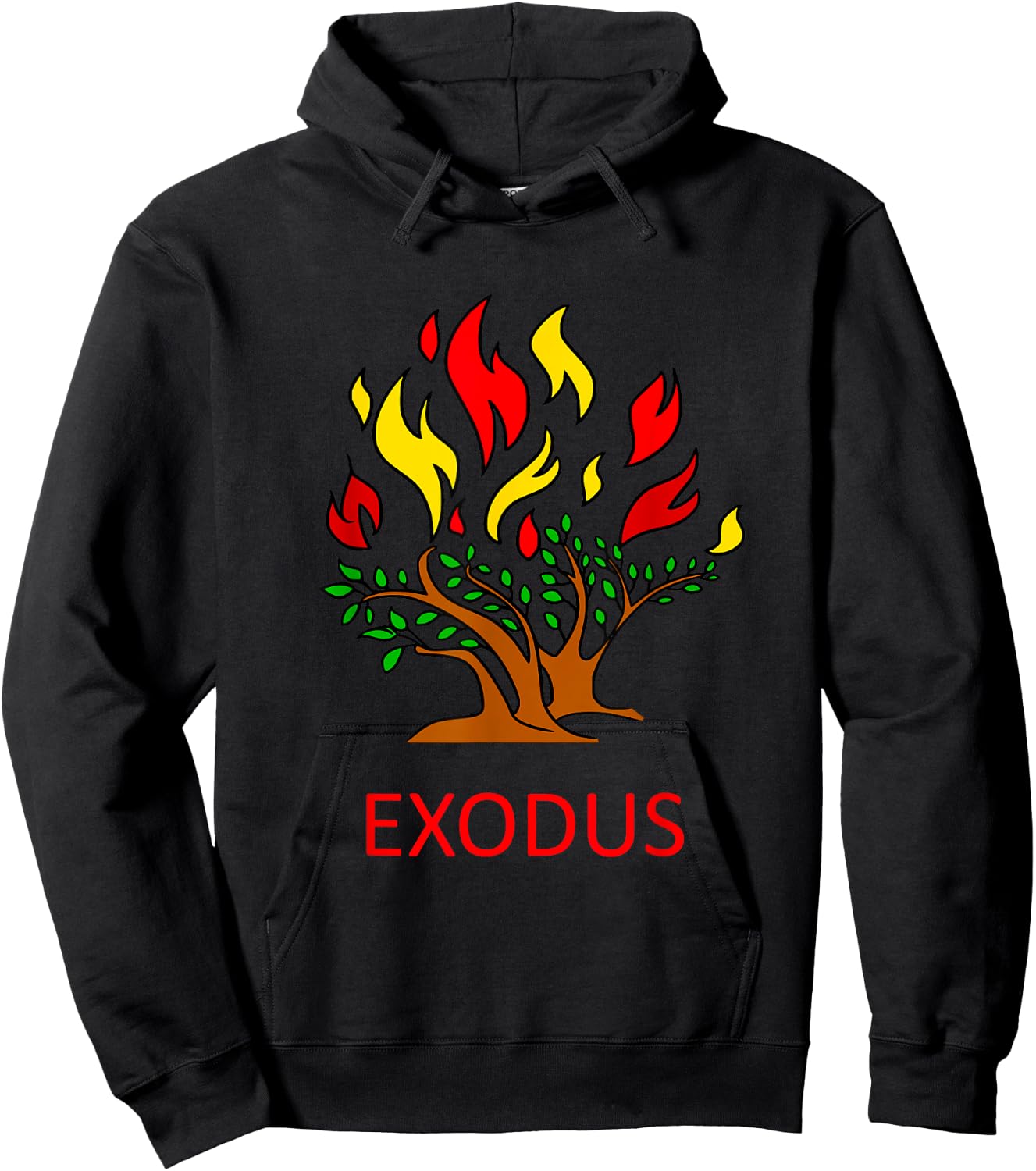 The Burning Bush - Moses Old Testament Bible - Exodus Hoodie - Hoodie | Black