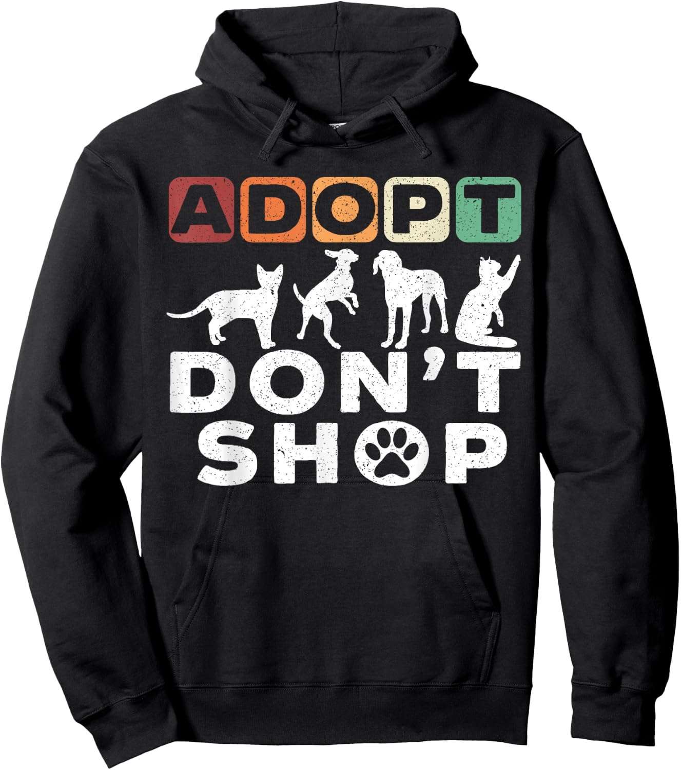 Adopt Dont Shop Gift a Adopt a Pet Adopt A Dog Women Hoodie - Hoodie | Black