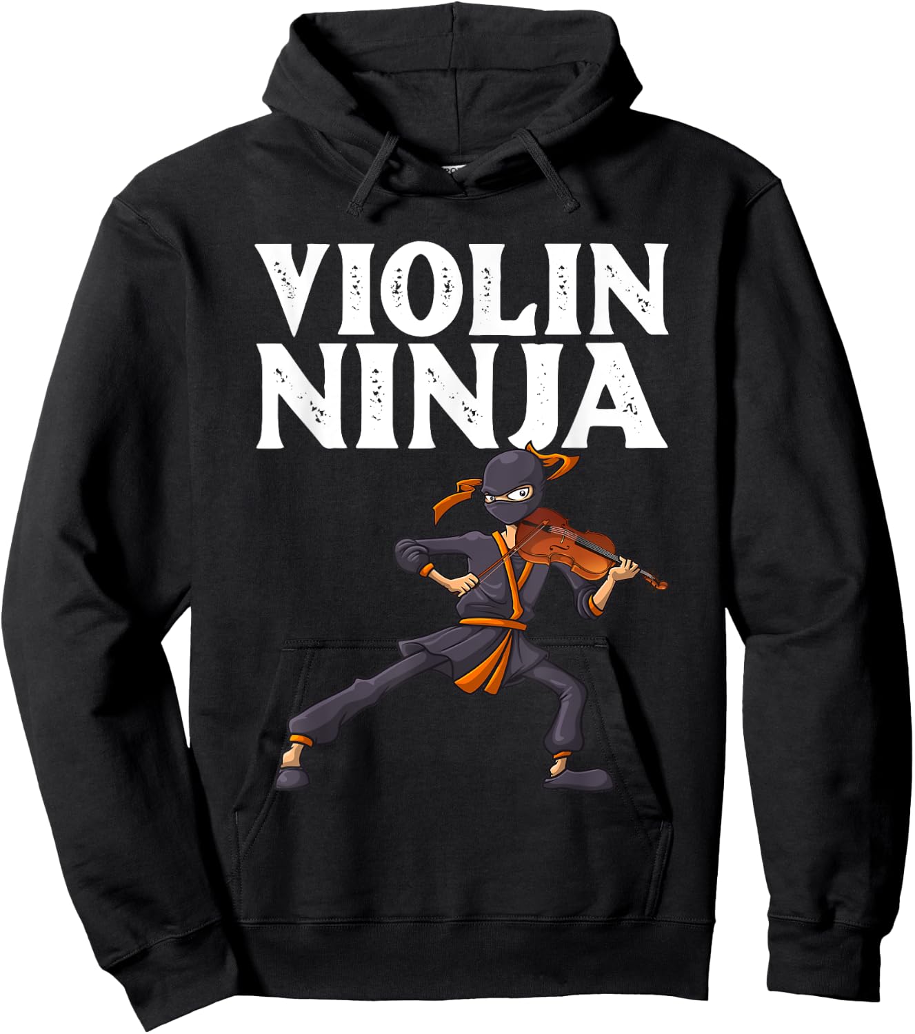 Cool Violin Ninja Women Musician Viola Cello Players Hoodie - Hoodie | Black