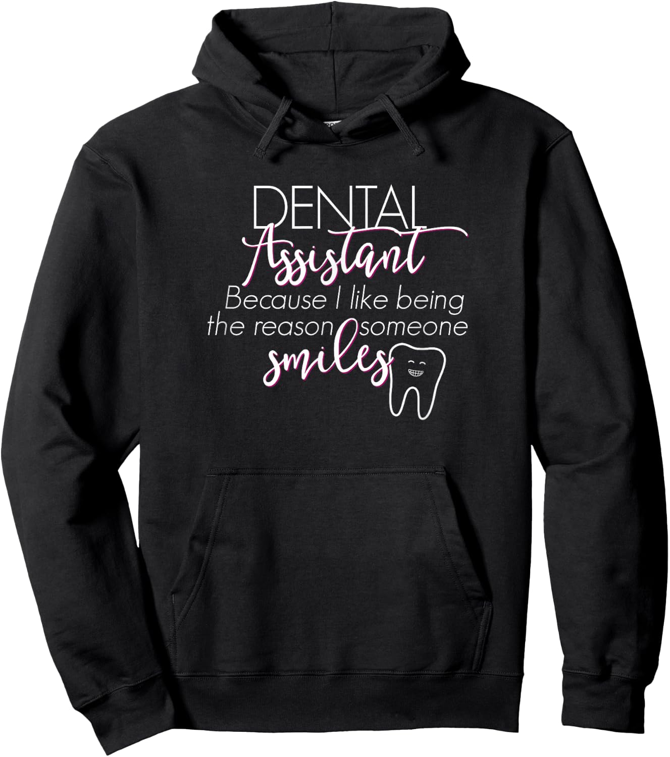 RDA Dental Assistant Shirt Gift, Reason Someone Smiles Hoodie - Hoodie | Black