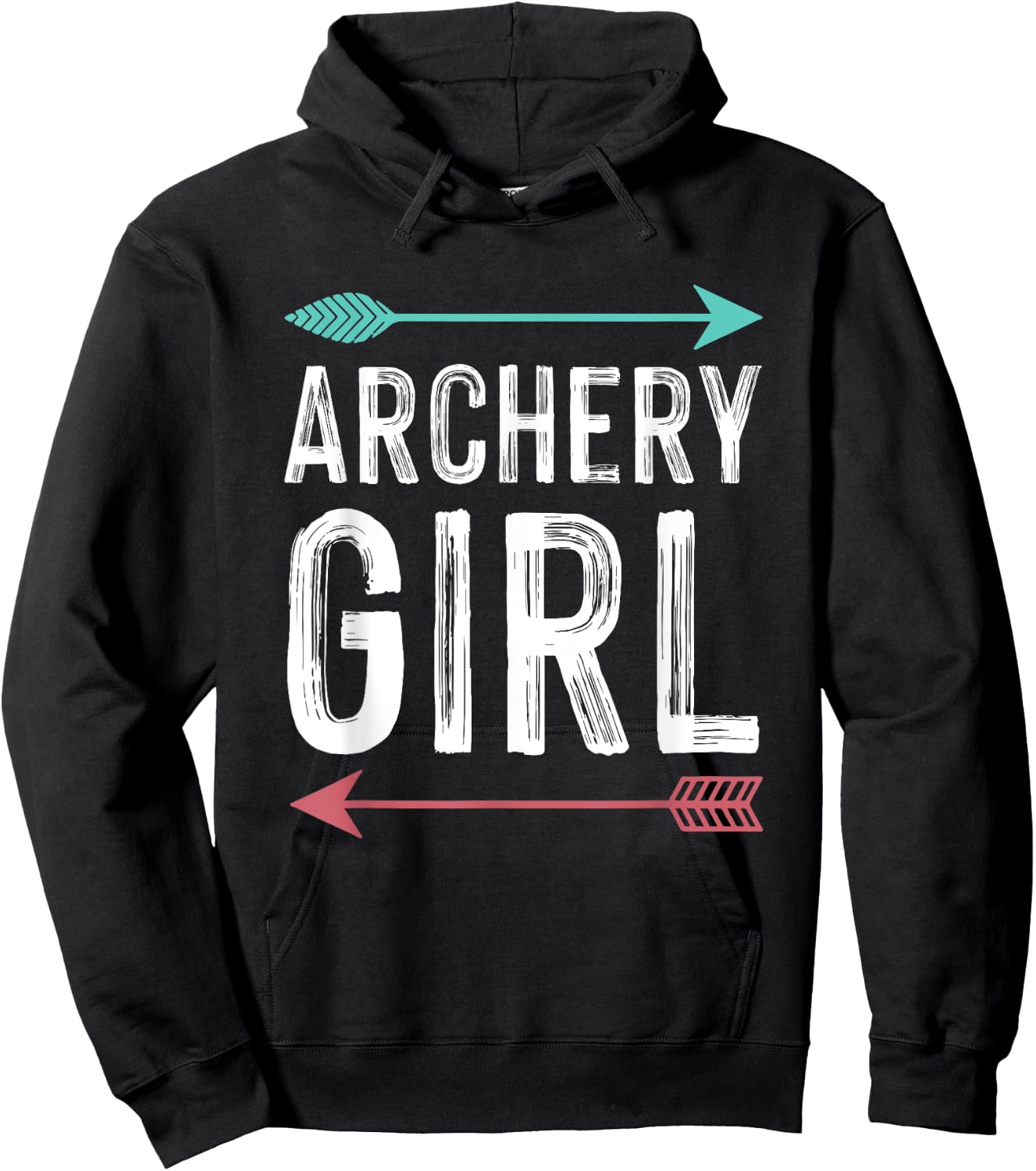 Cool Archery Design Girls Women Bow Hunting Target Sport Hoodie - Hoodie | Black
