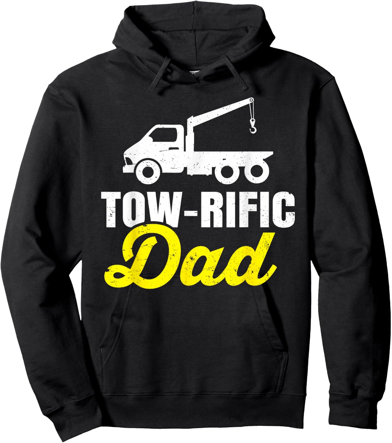 Tow Truck Driver Dad Father Towing Car Pickup Wrecker Gift Hoodie - Hoodie | Black