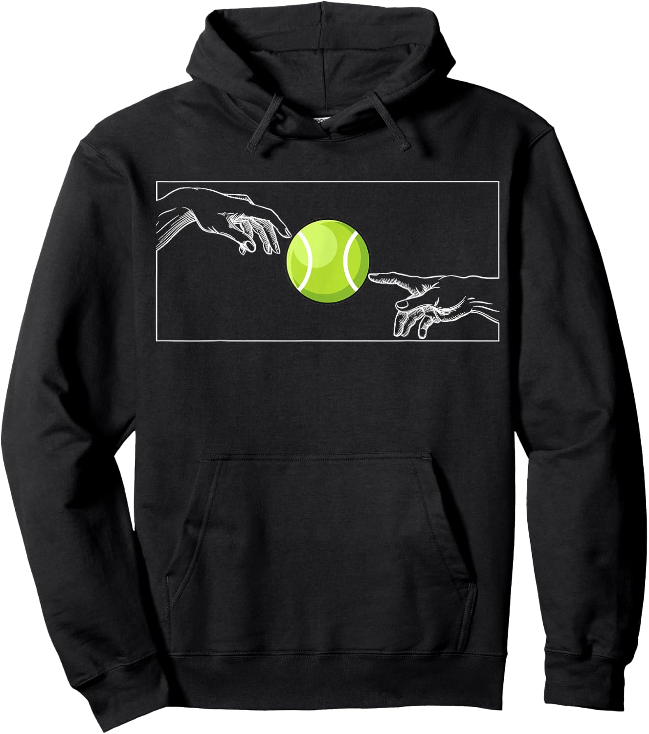 Tennis Ball for Tennis Players Tennis Player Tennis Hoodie - Hoodie | Black