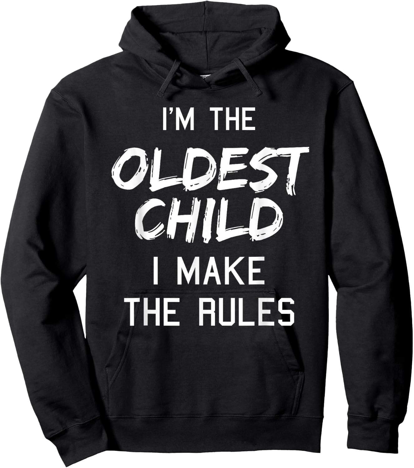 Oldest Child Shirt I Make The Rules Funny Matching Siblings Hoodie - Hoodie | Black