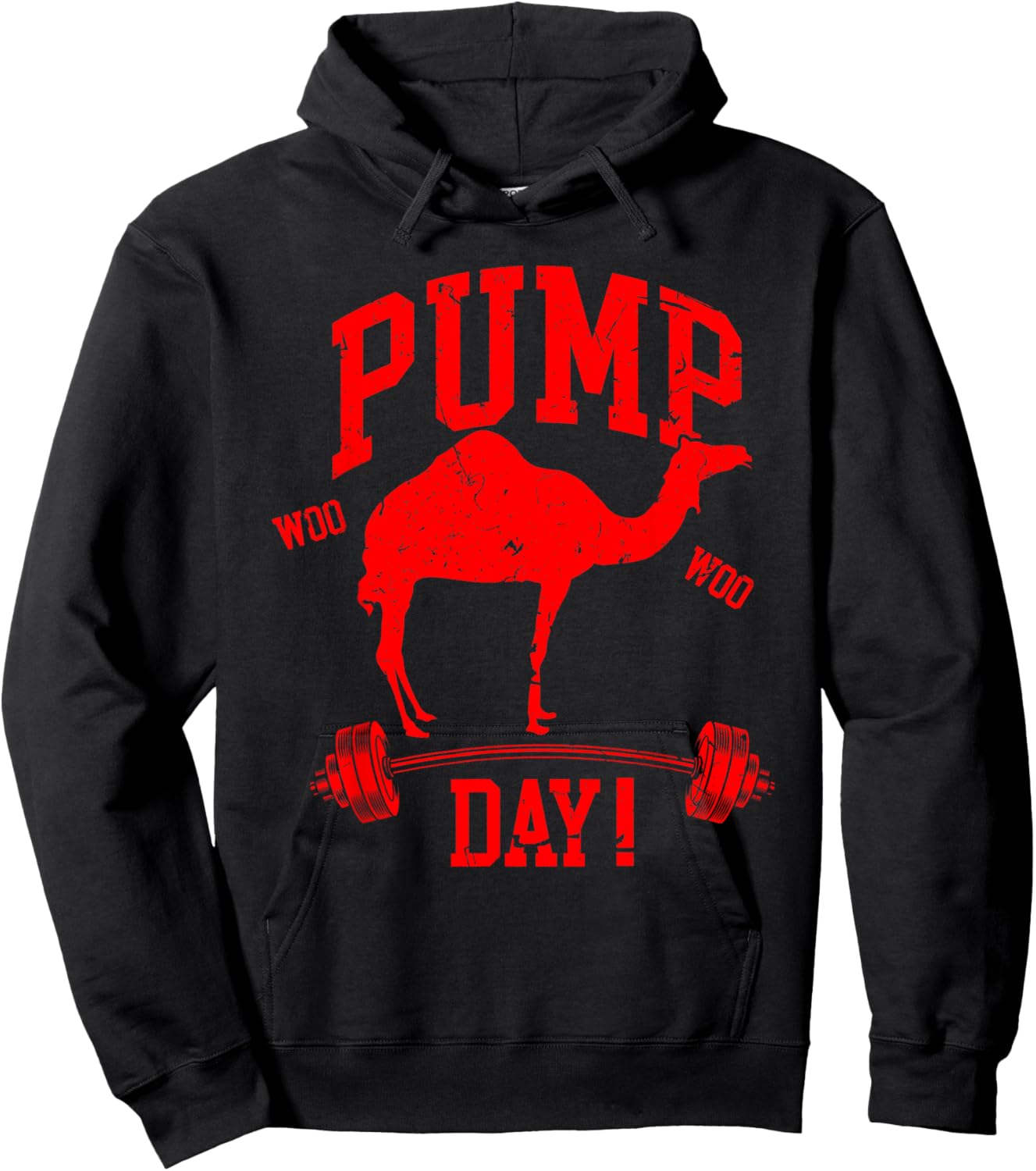 Funny Pump Day Hump Day Camel Weight Lifting Training Gym Hoodie - Hoodie | Black