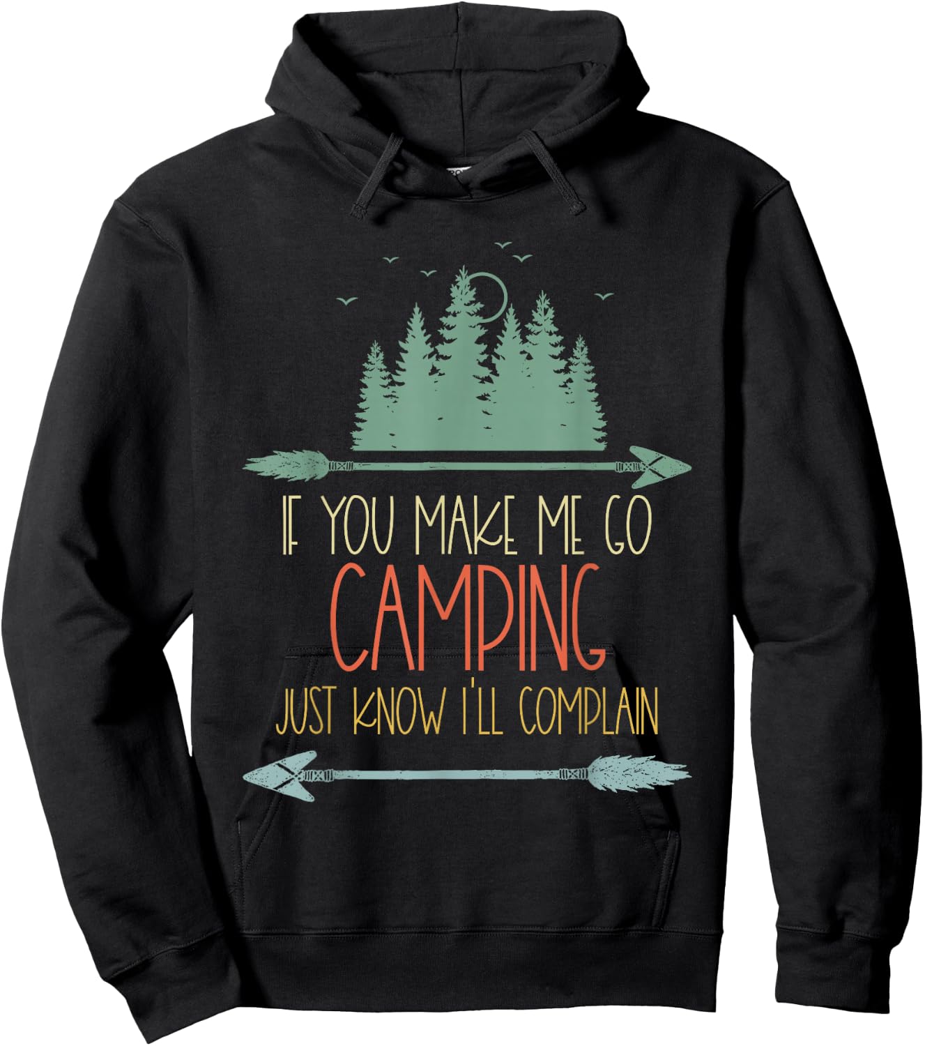 Apparently I Camp Now First Time Camping Family I Don't Camp Hoodie - Hoodie | Black