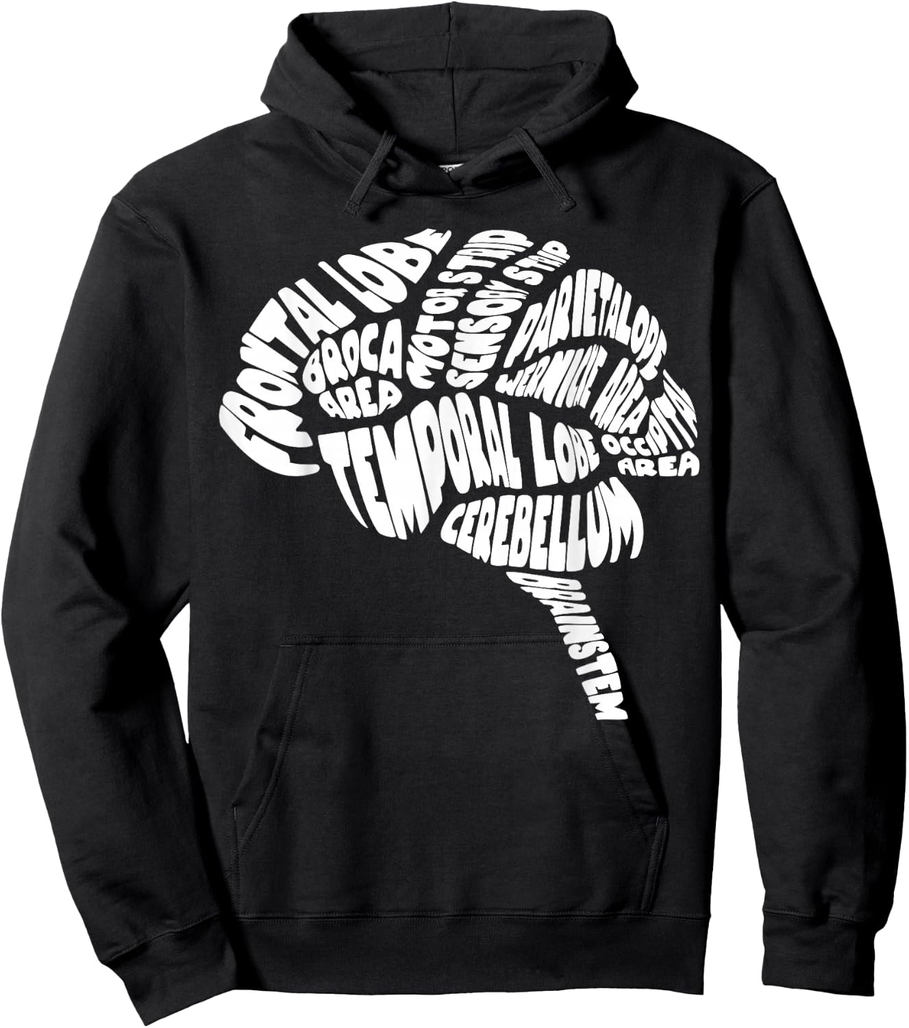 Parts Area Brain Neurologist Neurology Brain Map Surgeon Hoodie - Hoodie | Black
