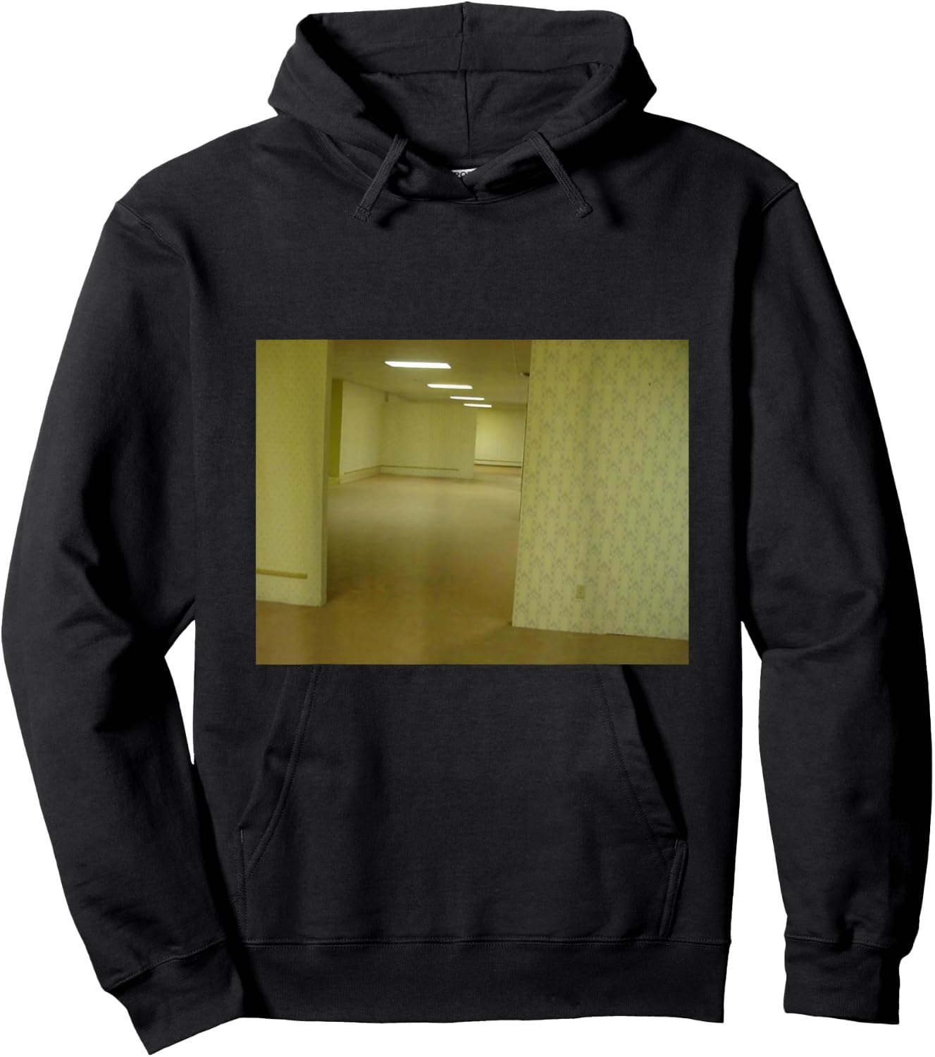 Welcome to The Backrooms Creepypasta Meme Hoodie - Hoodie | Black