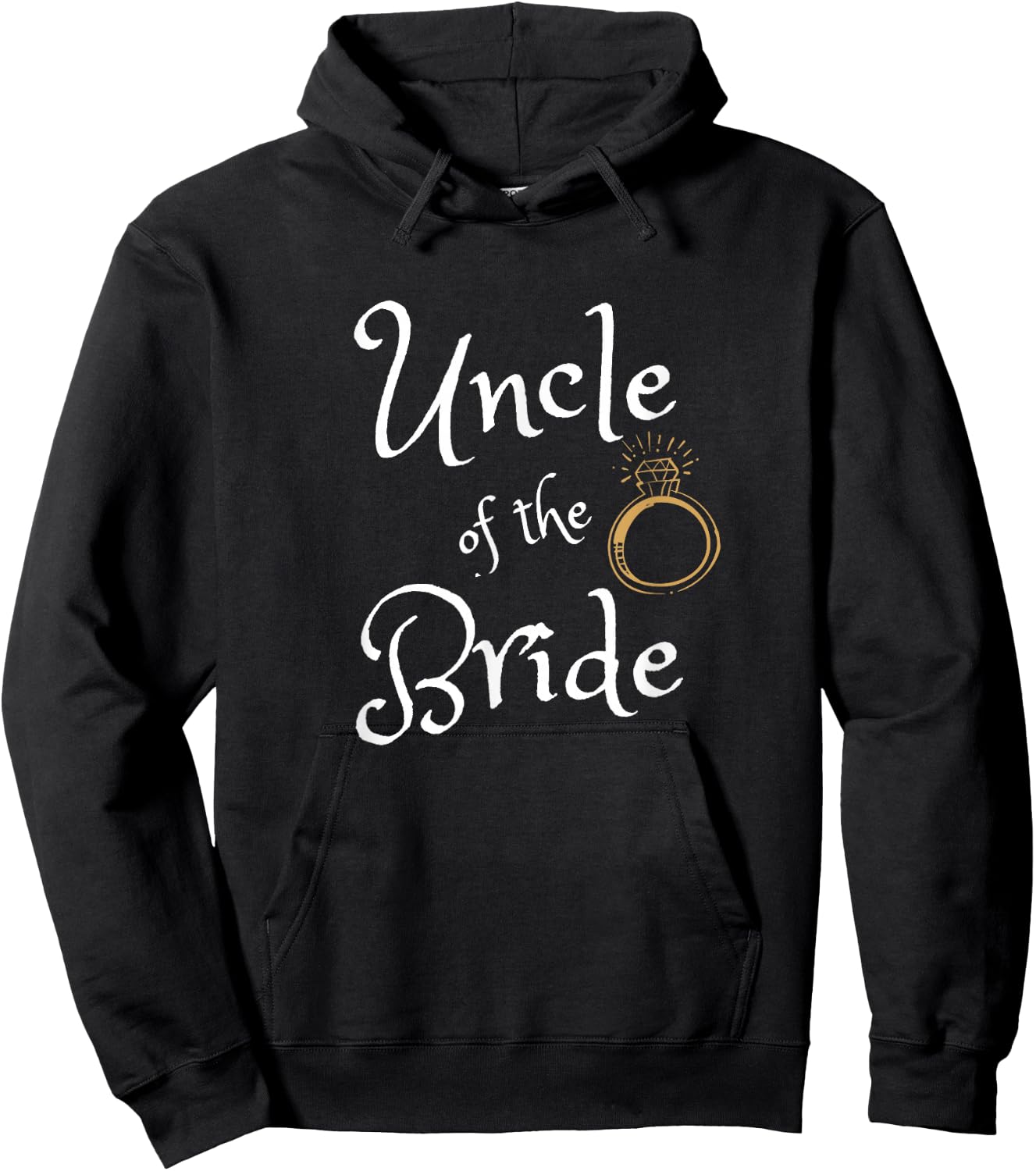 Uncle Of The Bride Funny Wedding Party Dinner Rehearsal Hoodie - Hoodie | Black