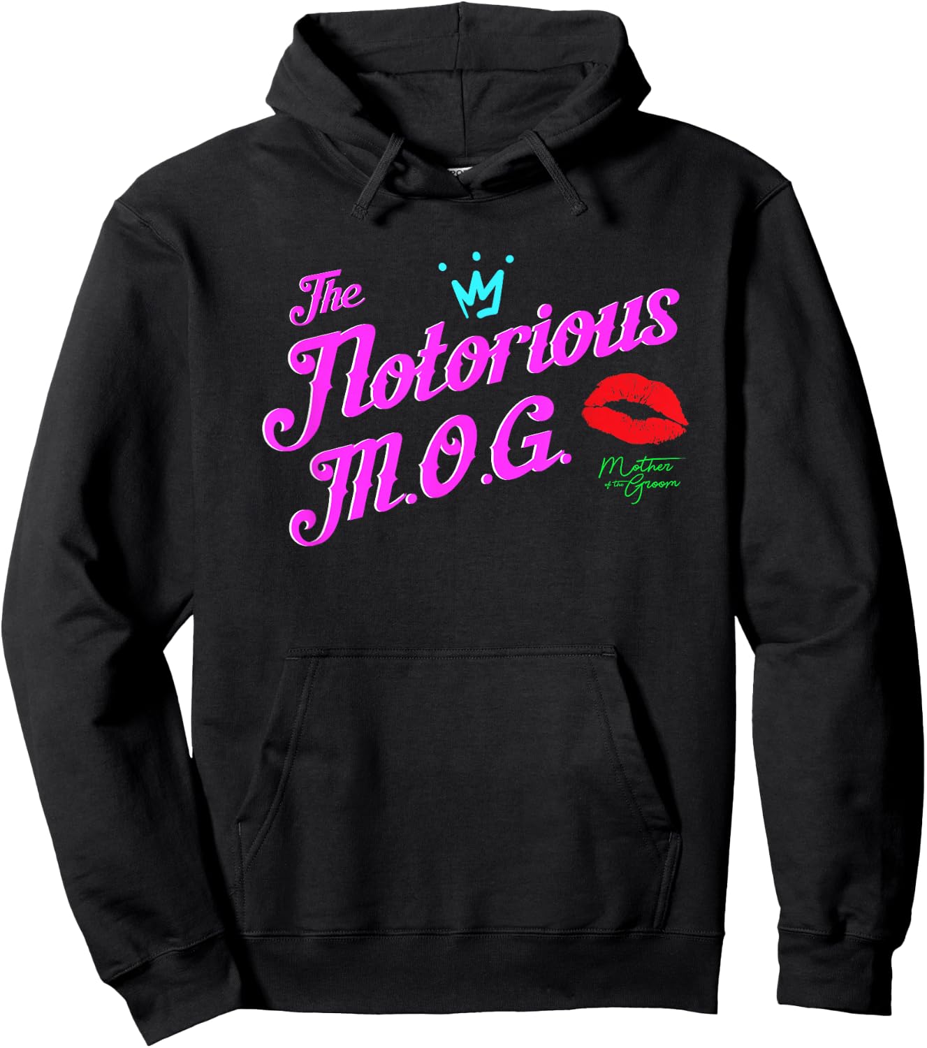 Mother of the Groom Shirts | Funny NOTORIOUS M.O.G. Hoodie - Hoodie | Black