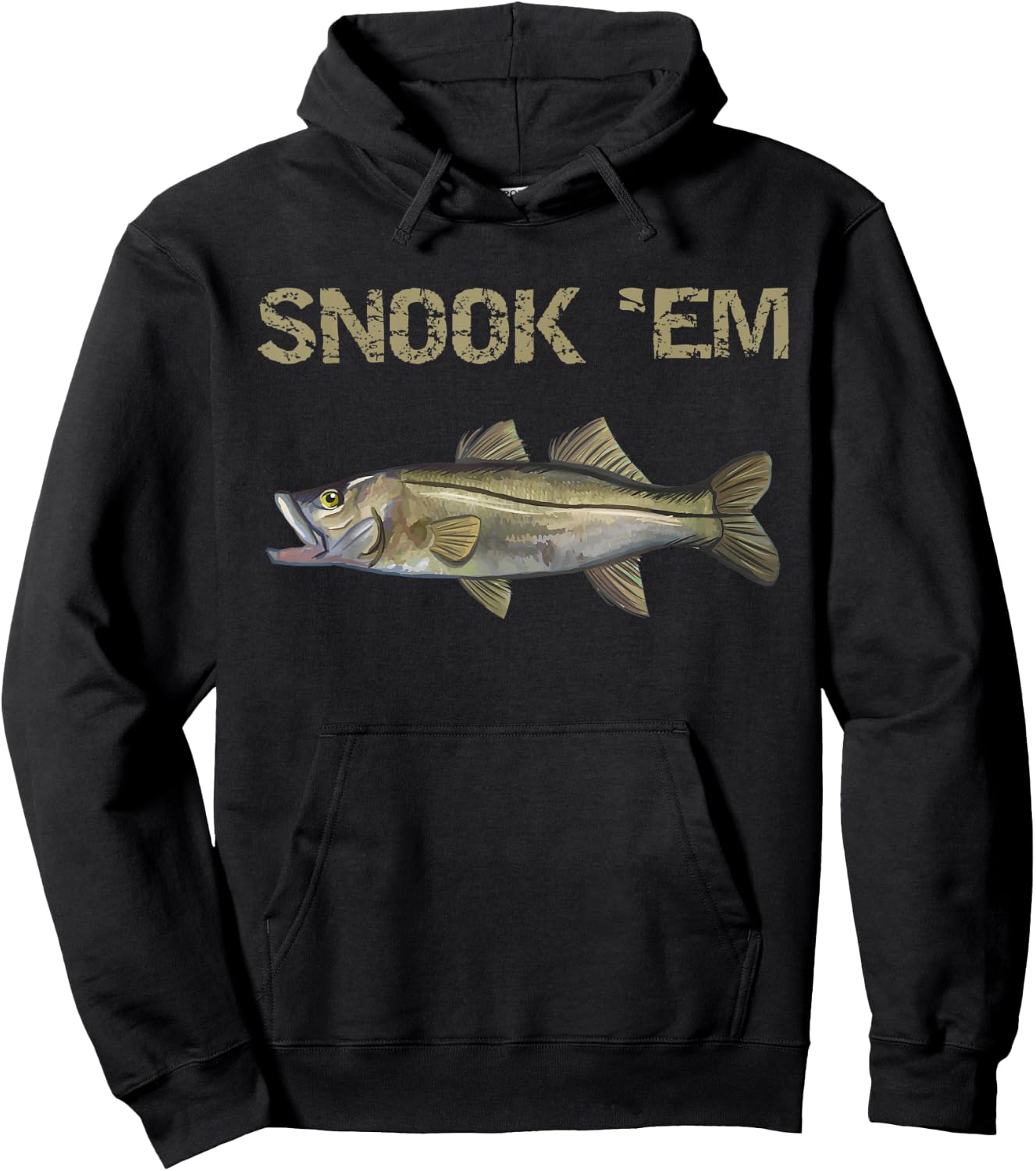 Snook 'Em | Snook Fishing | Common Snook Hoodie - Hoodie | Black