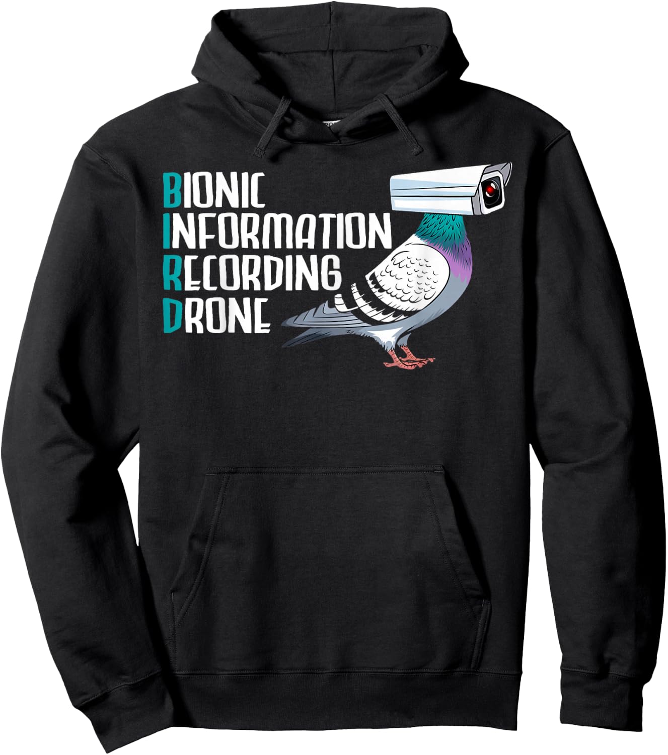 Recording Flight Drone Recording Surveillance Bird Drone Hoodie - Hoodie | Black