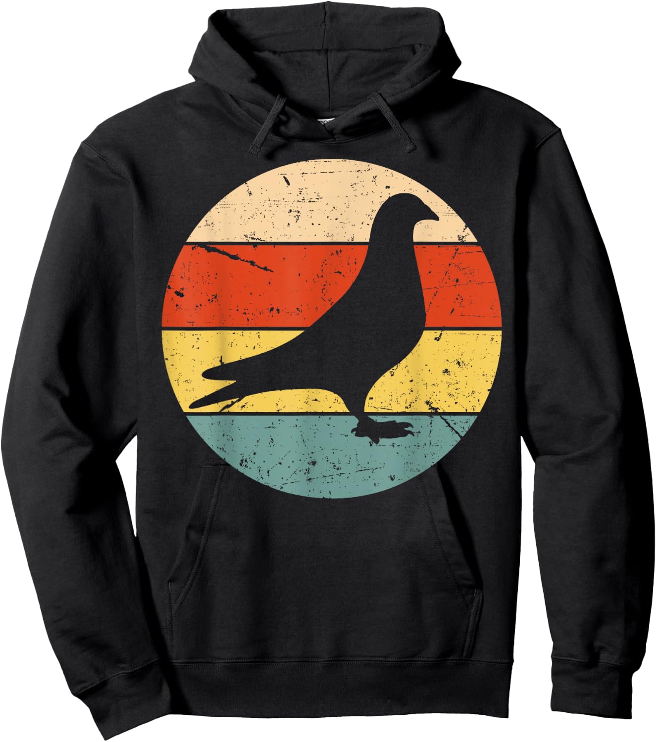Cool Pigeon Women Pigeon Racing Homing Vintage 80s Hoodie - Hoodie | Black