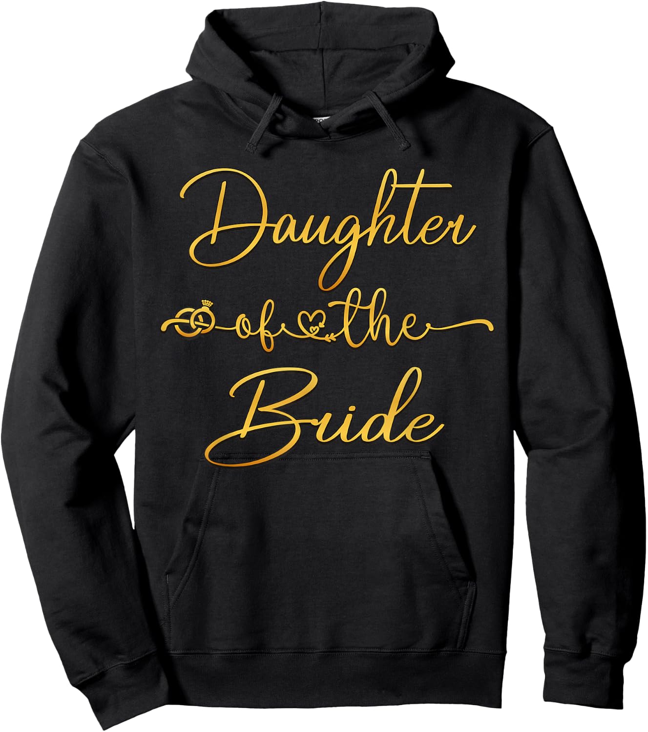 Daughter Of The Bride Bridal Wedding Shower Ideas Hoodie - Hoodie | Black