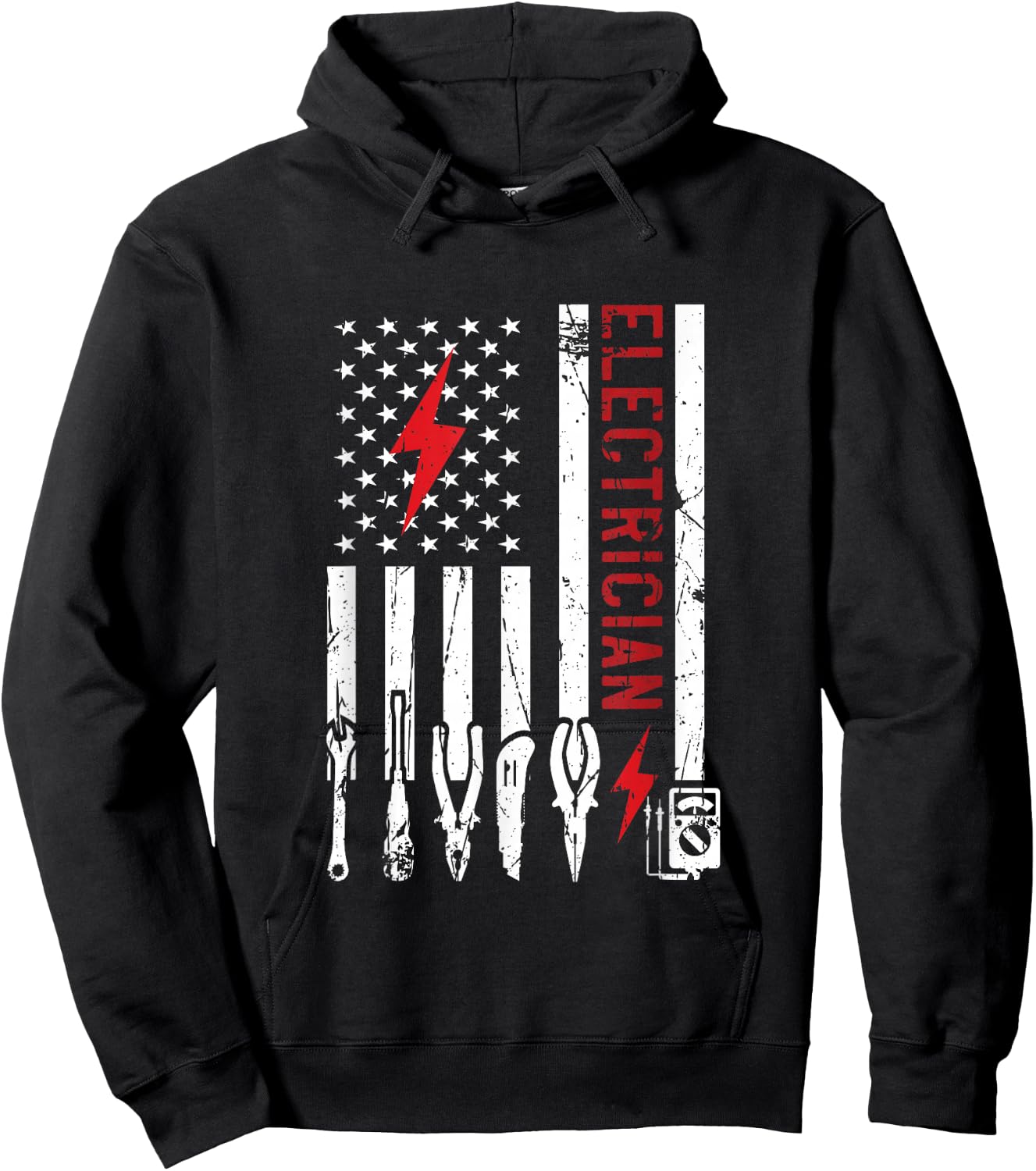 Electrician Design & Funny Electrical Design Hoodie - Hoodie | Black