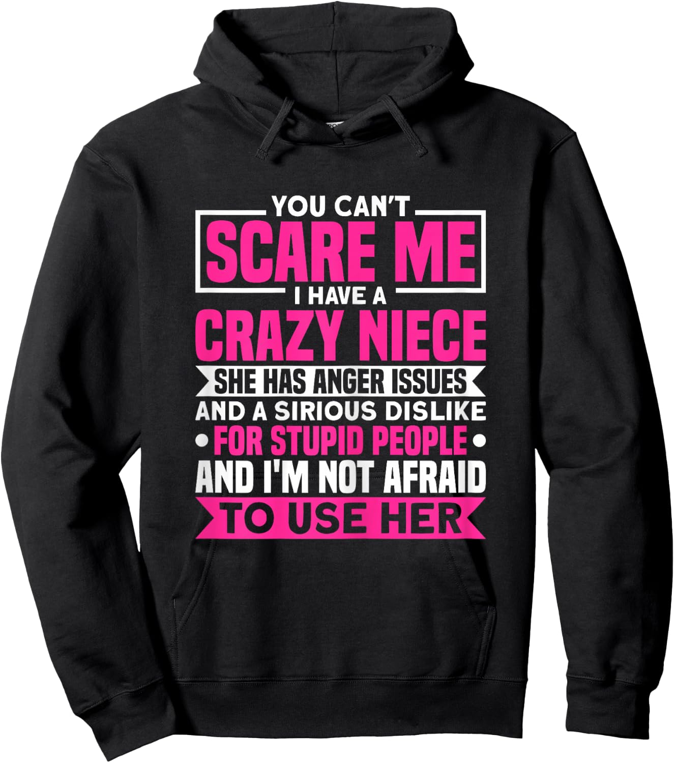 Tantchen Ich habe eine verrückte Niece Hoodie - Hoodie | Black