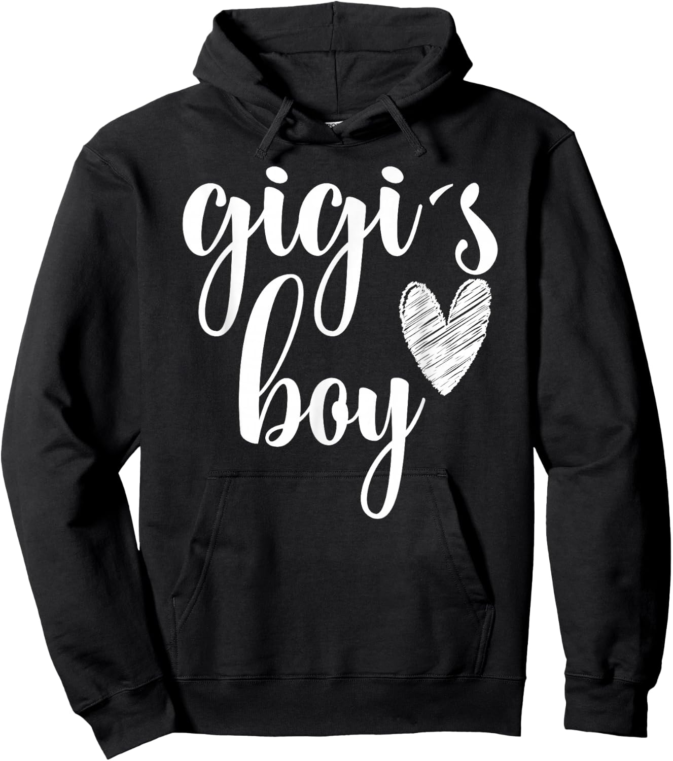 Funny Matching Gigi Boy for Grandma Whit Boy - Mother's Day Hoodie - Hoodie | Black