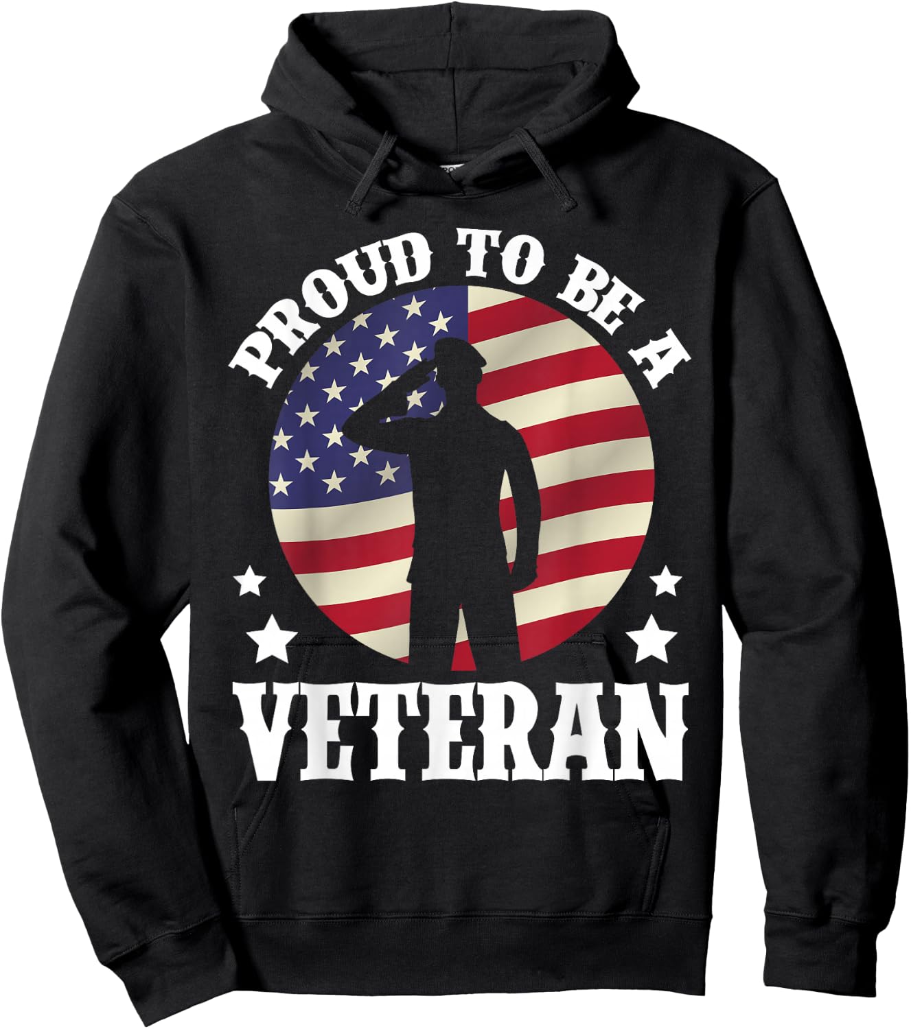 Proud Be A Veteran of The USA Veteran Veterans Day Hoodie - Hoodie | Black