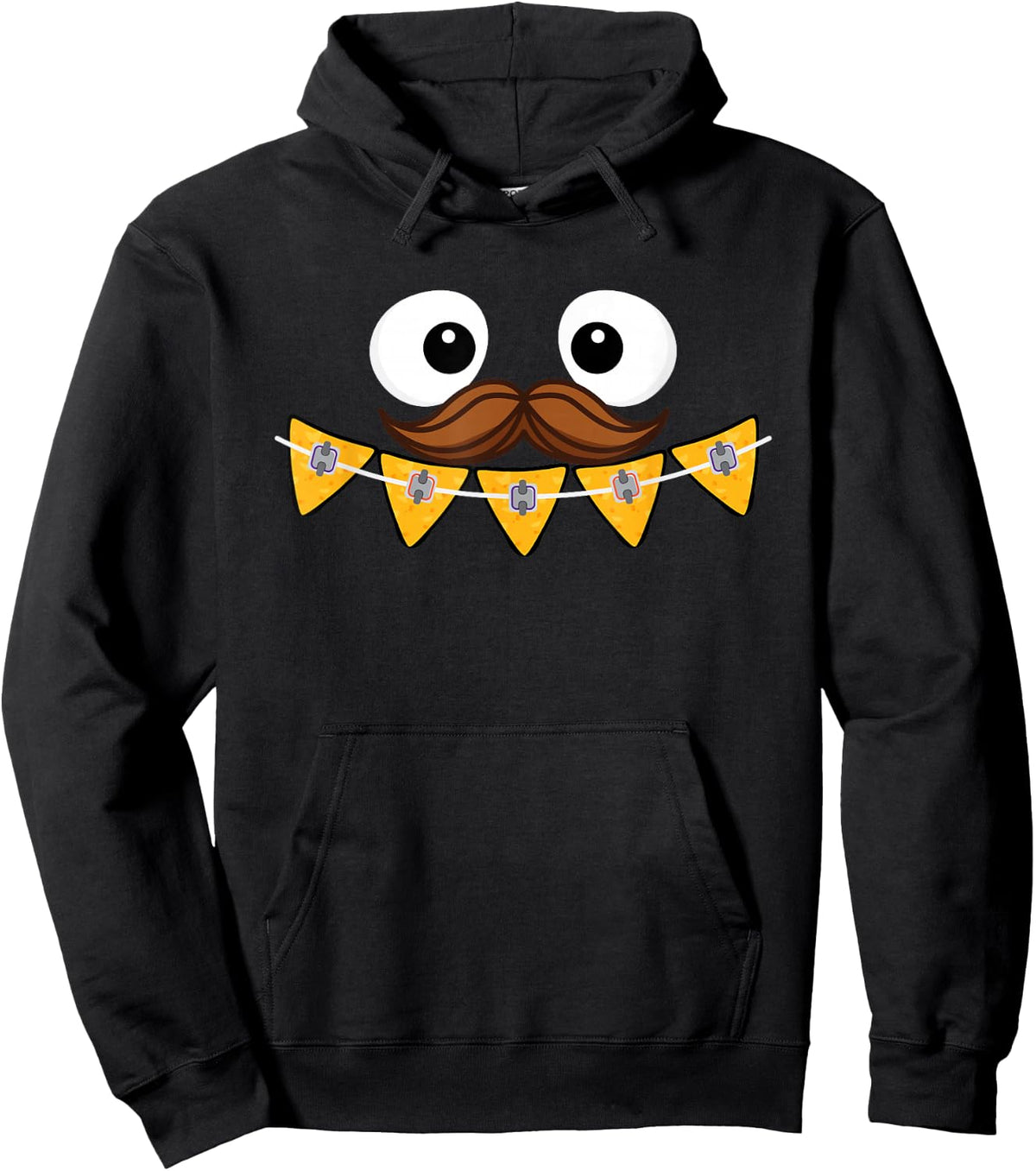 Orthodontist Cinco de Mayo Dental Brace Rubber Bands Nachos Hoodie - Hoodie | Black