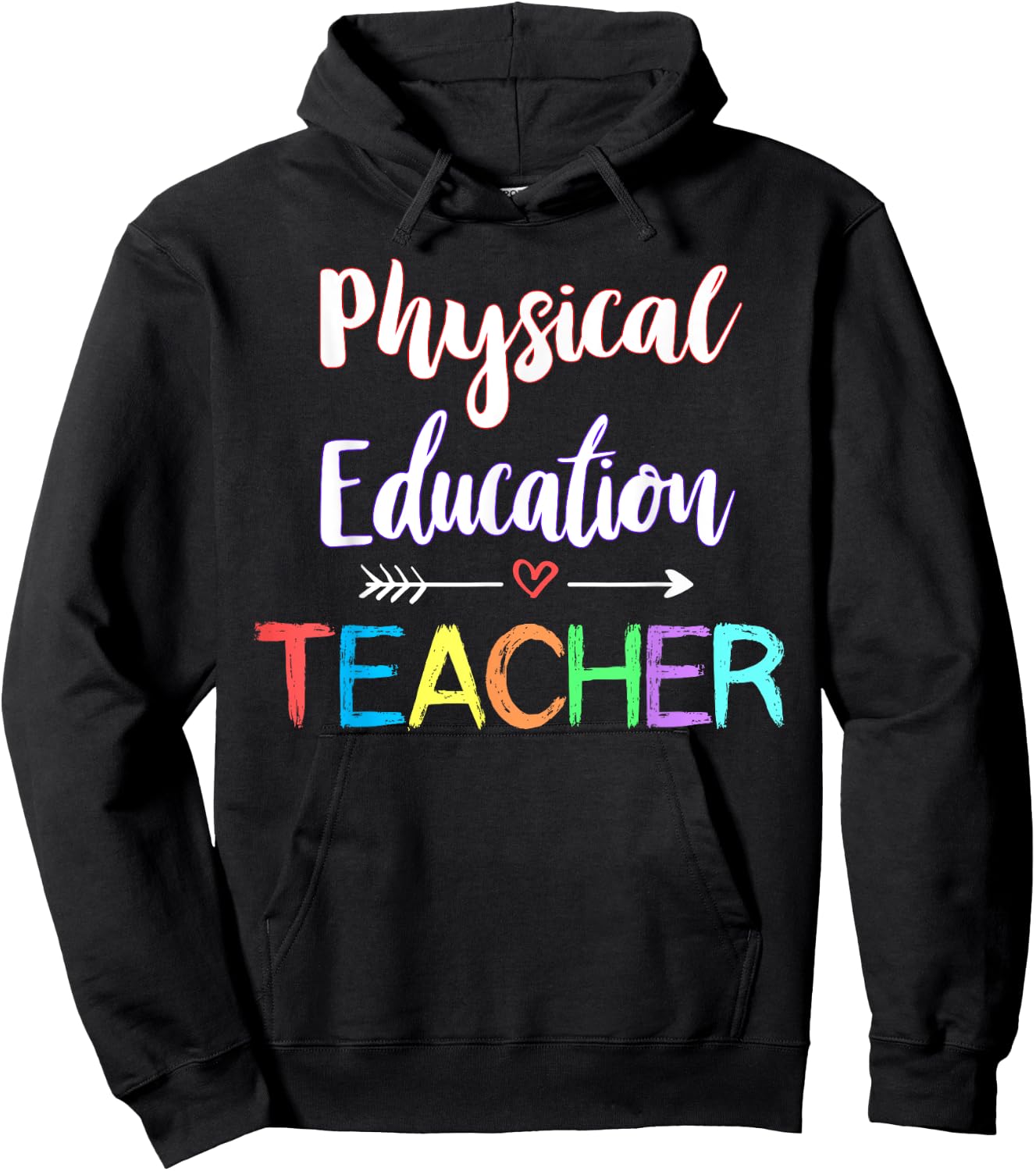 Physical Education Teacher School PE Teacher Fitness Women Girls Kids Hoodie - Hoodie | Black