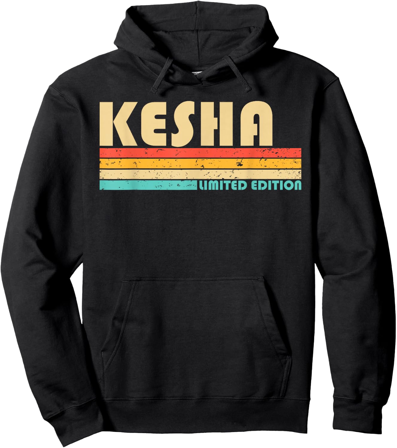 Kesha Name Personalized Retro Vintage 80s 90s Birthday Hoodie - Hoodie | Black