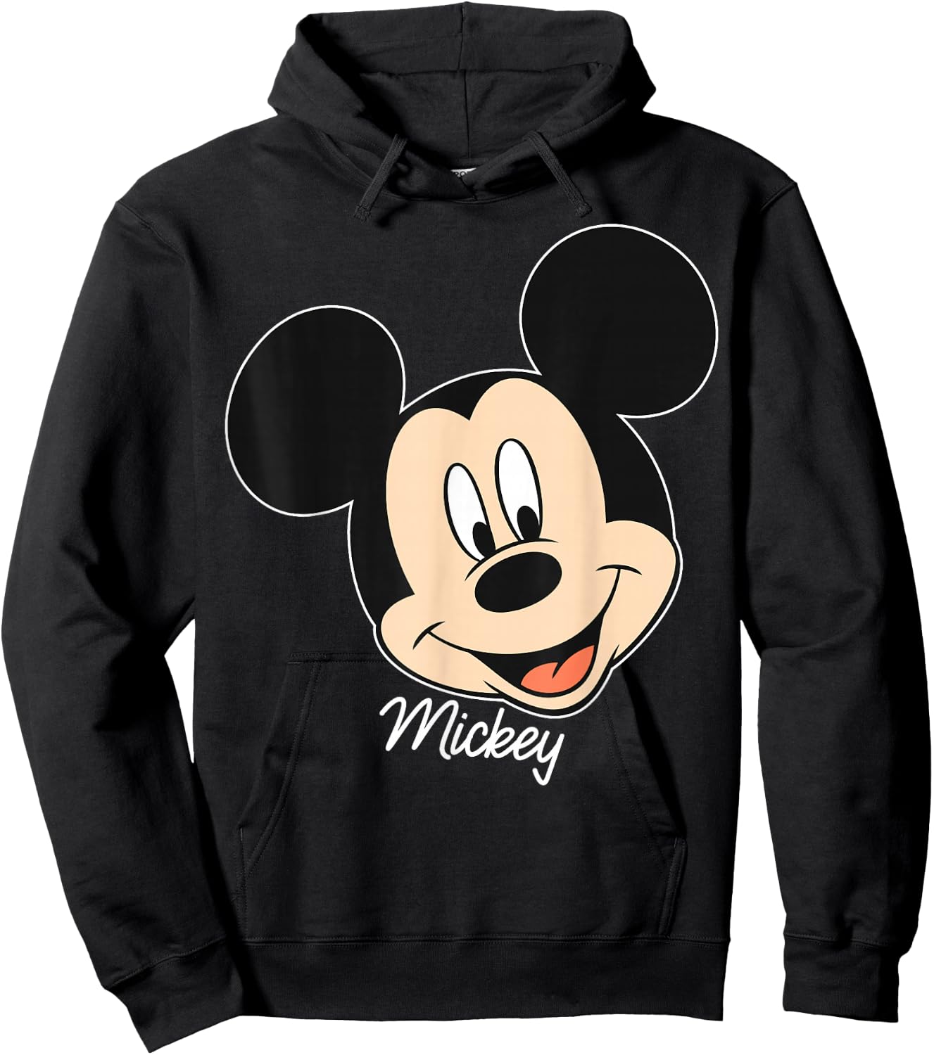 Disney Mickey and Friends Mickey Mouse Big Face Hoodie - Hoodie | Black