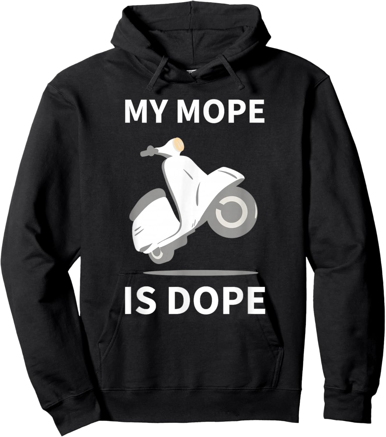 My Mope Is Dope Motorbike Scooter Motocross Moped Hoodie - Hoodie | Black